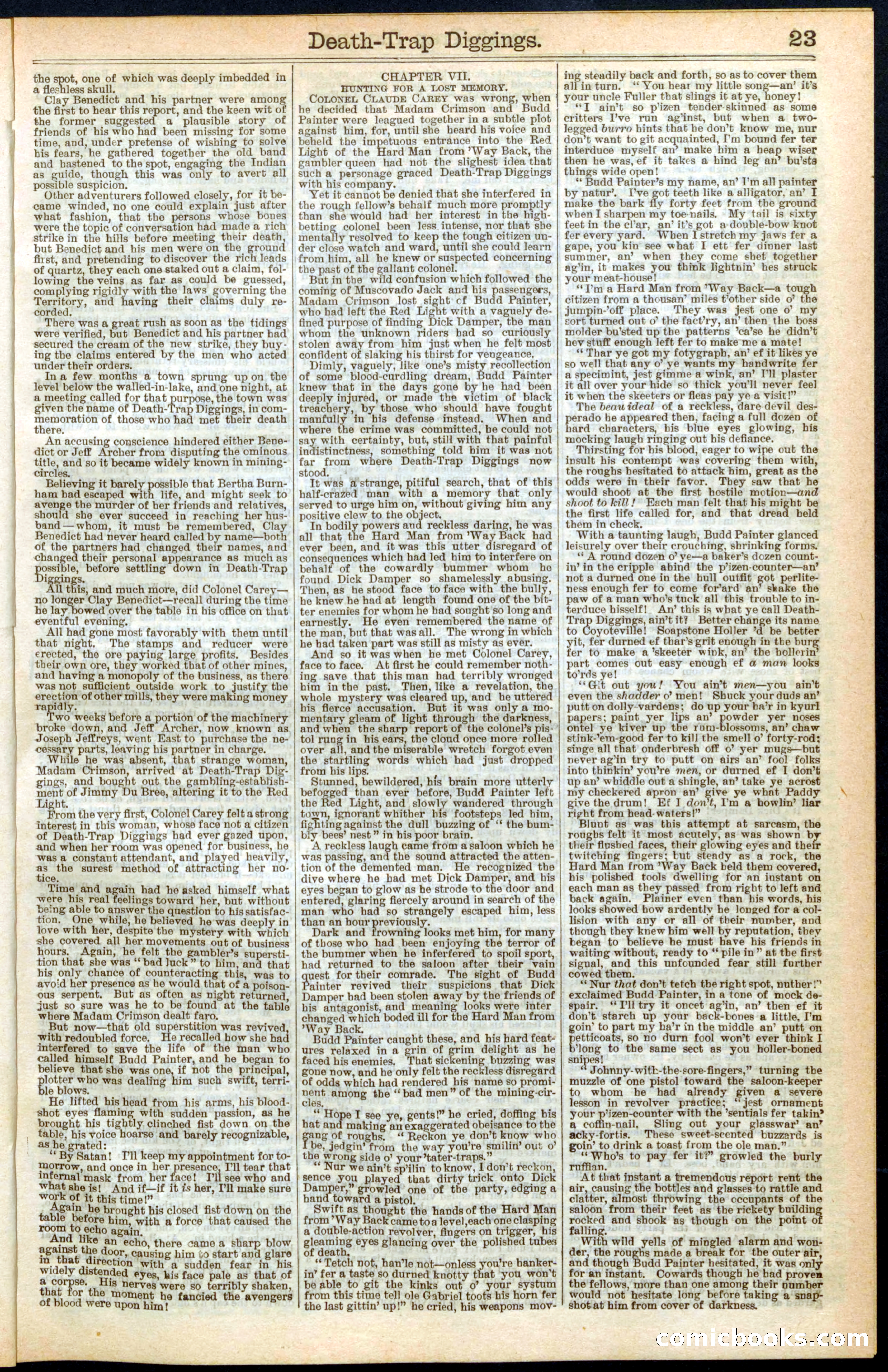 Beadle's New York Dime Library No. 257 — page 23 of 32