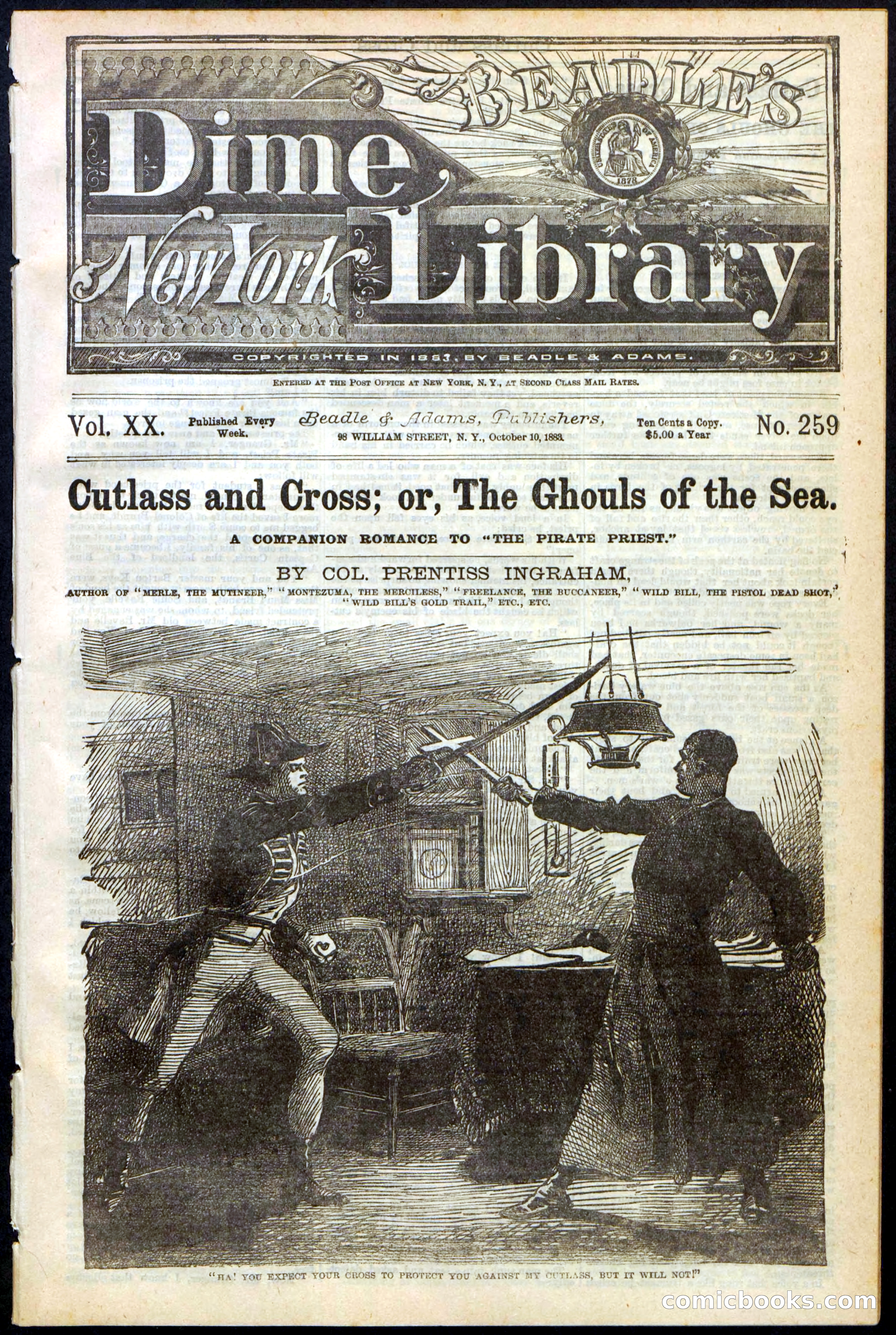 Beadle's New York Dime Library, No. 259 — page 1 of 24