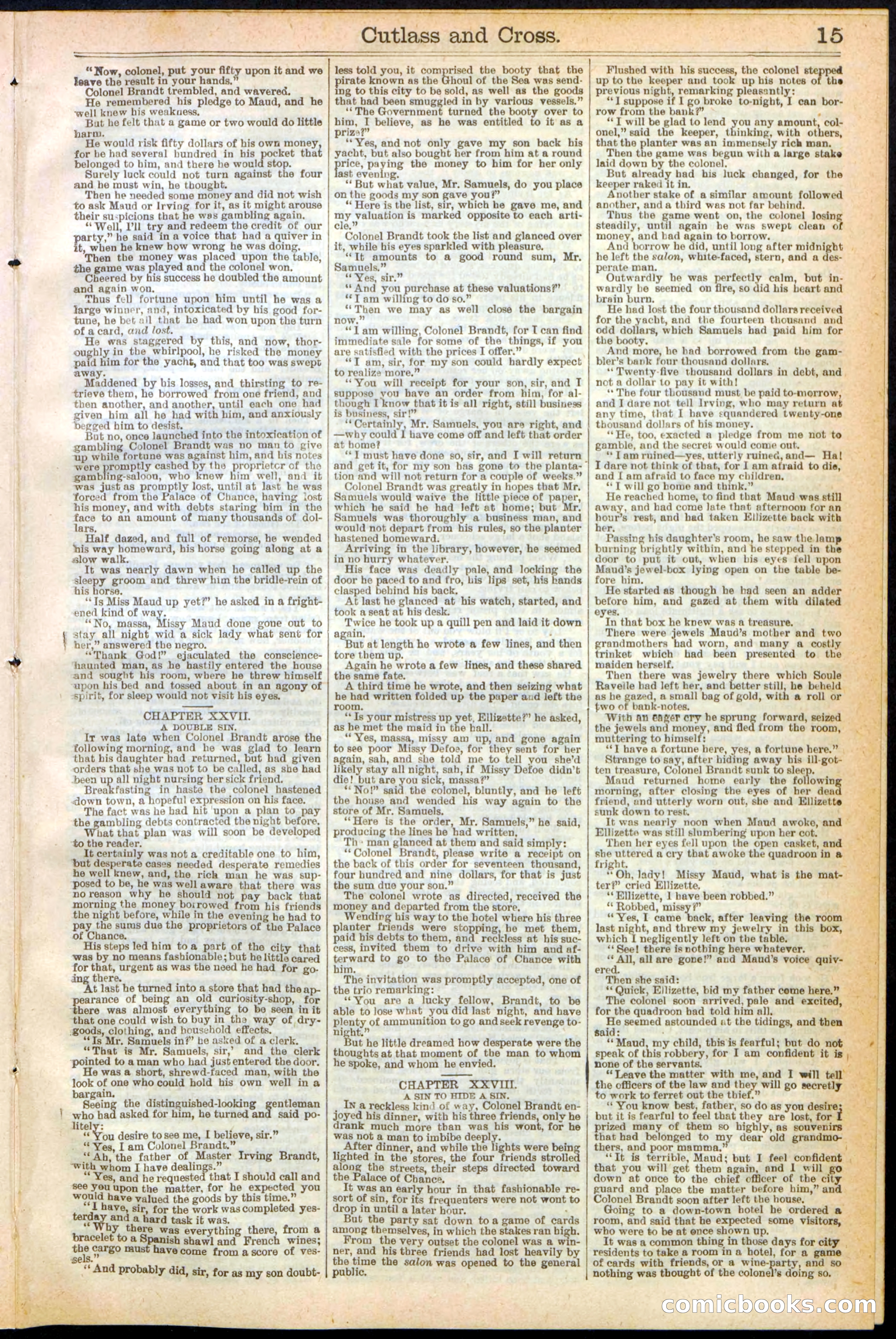 Beadle's New York Dime Library, No. 259 — page 15 of 24