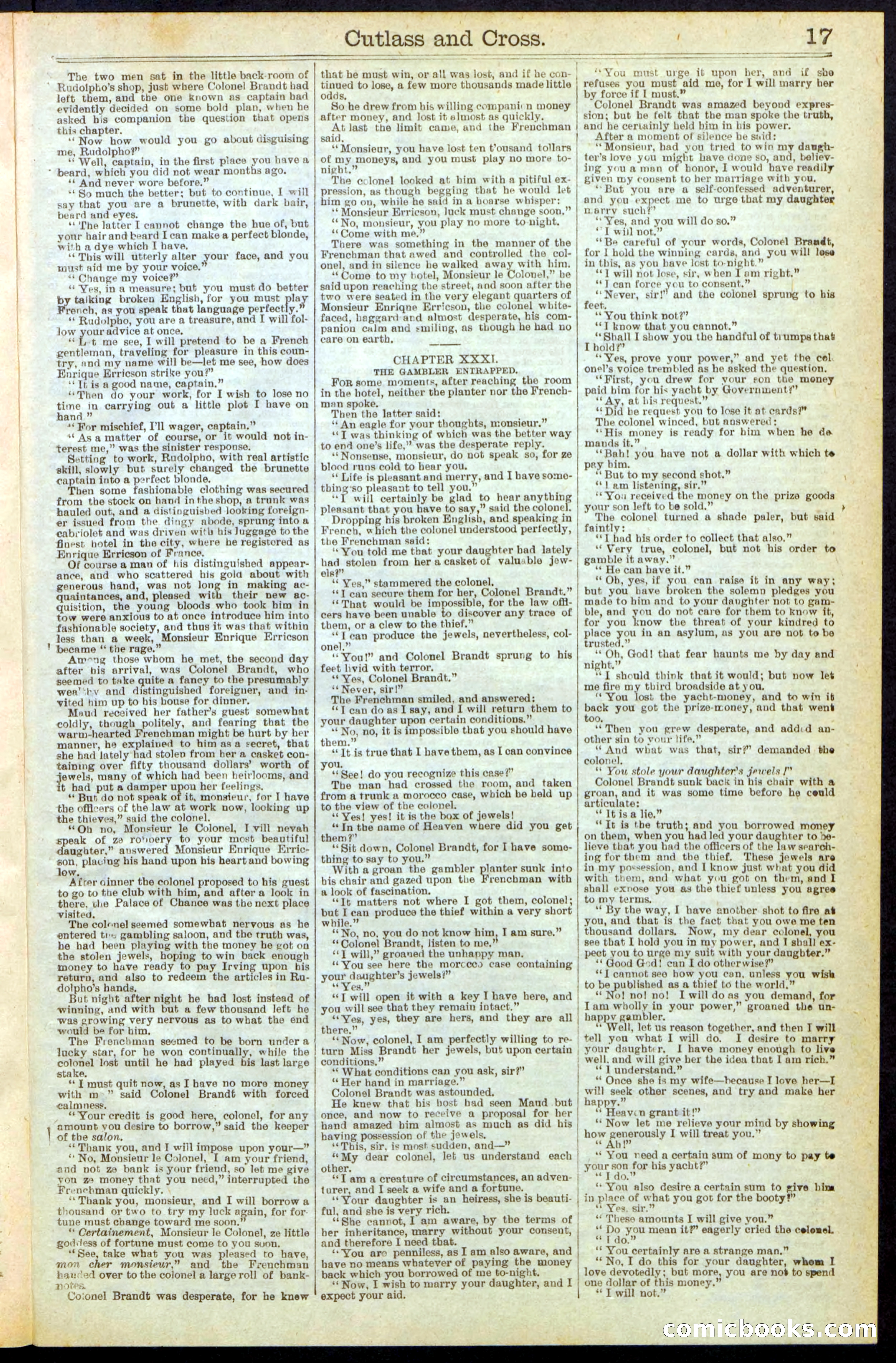 Beadle's New York Dime Library, No. 259 — page 17 of 24