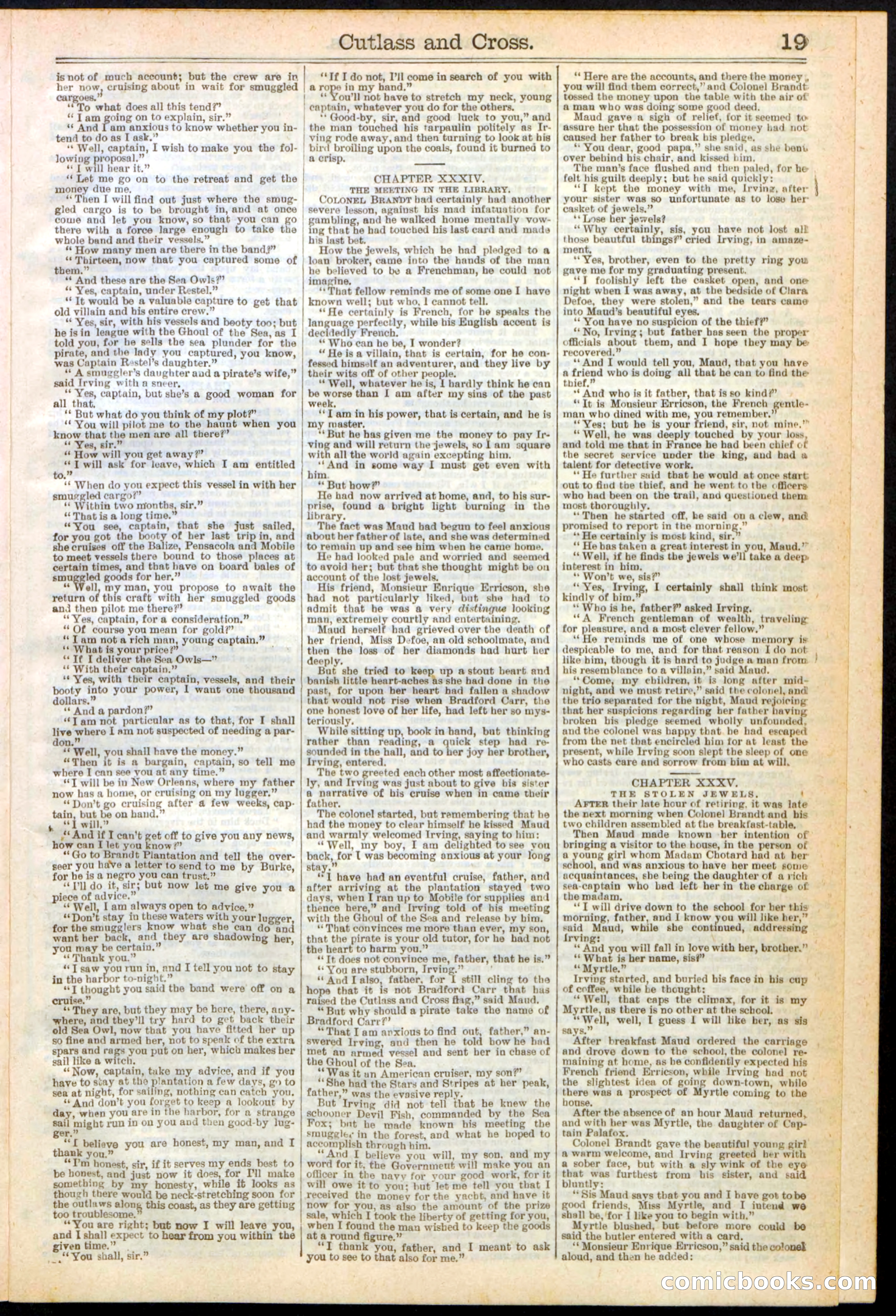Beadle's New York Dime Library, No. 259 — page 19 of 24