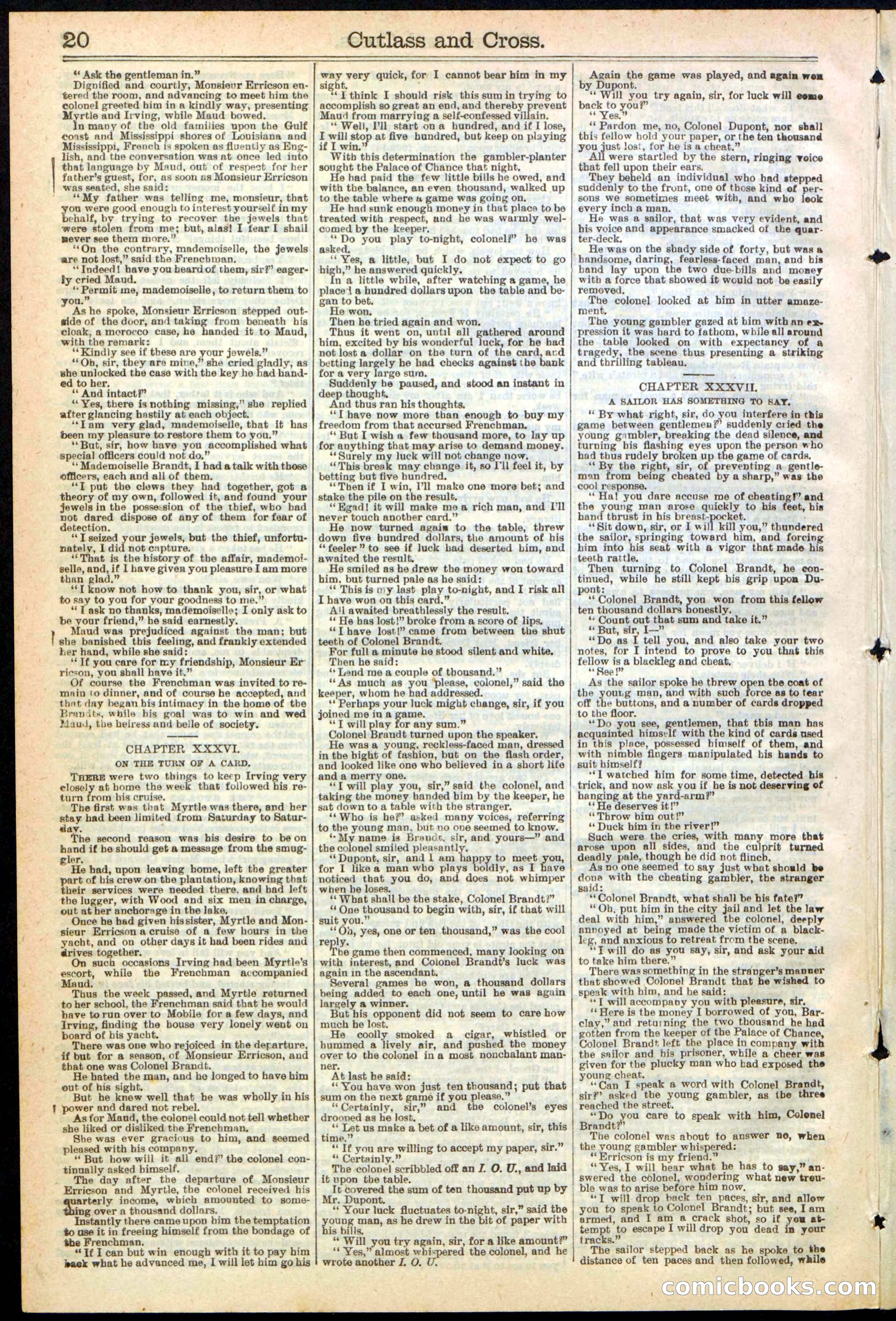 Beadle's New York Dime Library, No. 259 — page 20 of 24