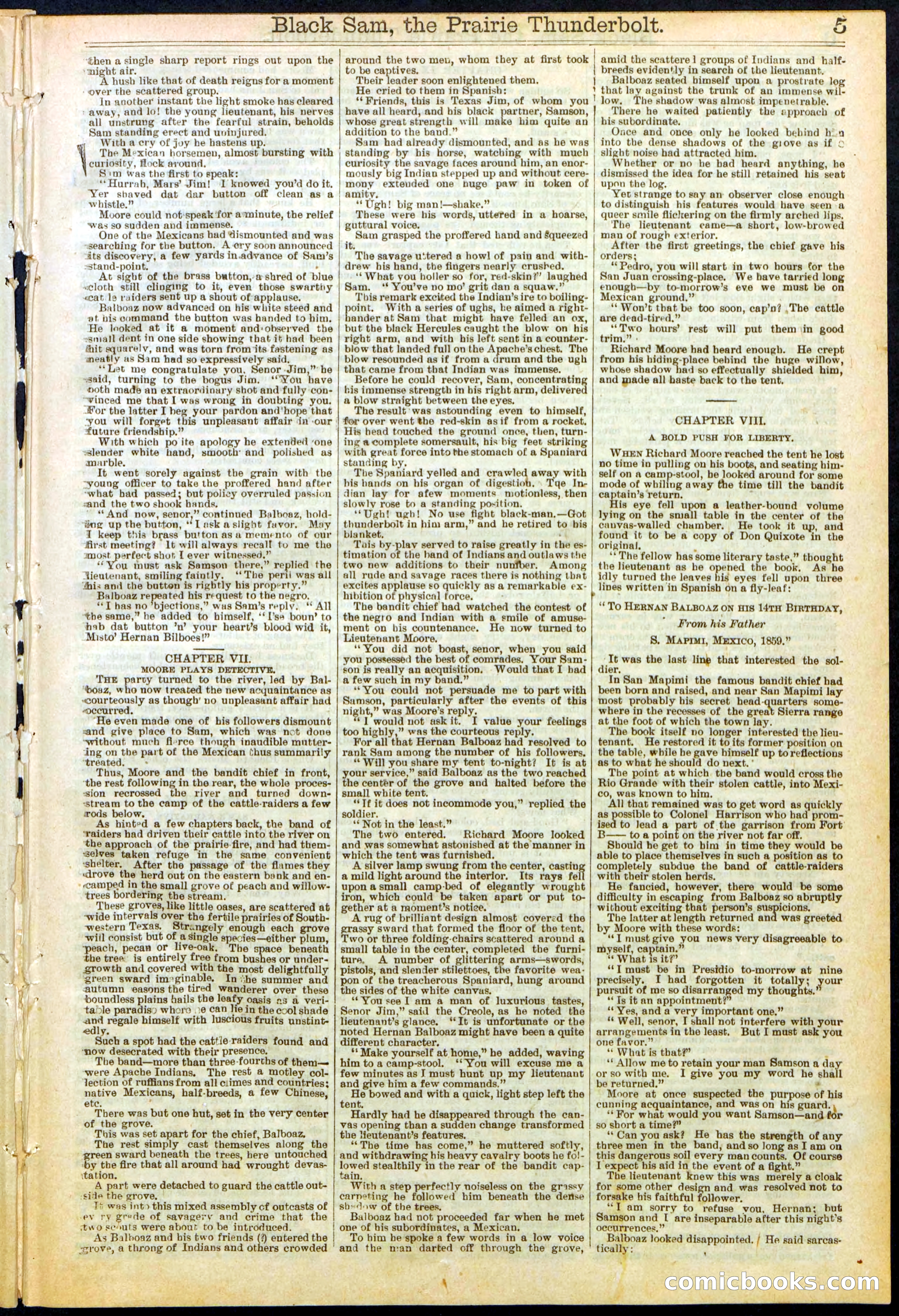 Beadle's Dime Library, No. 261 — page 5 of 24