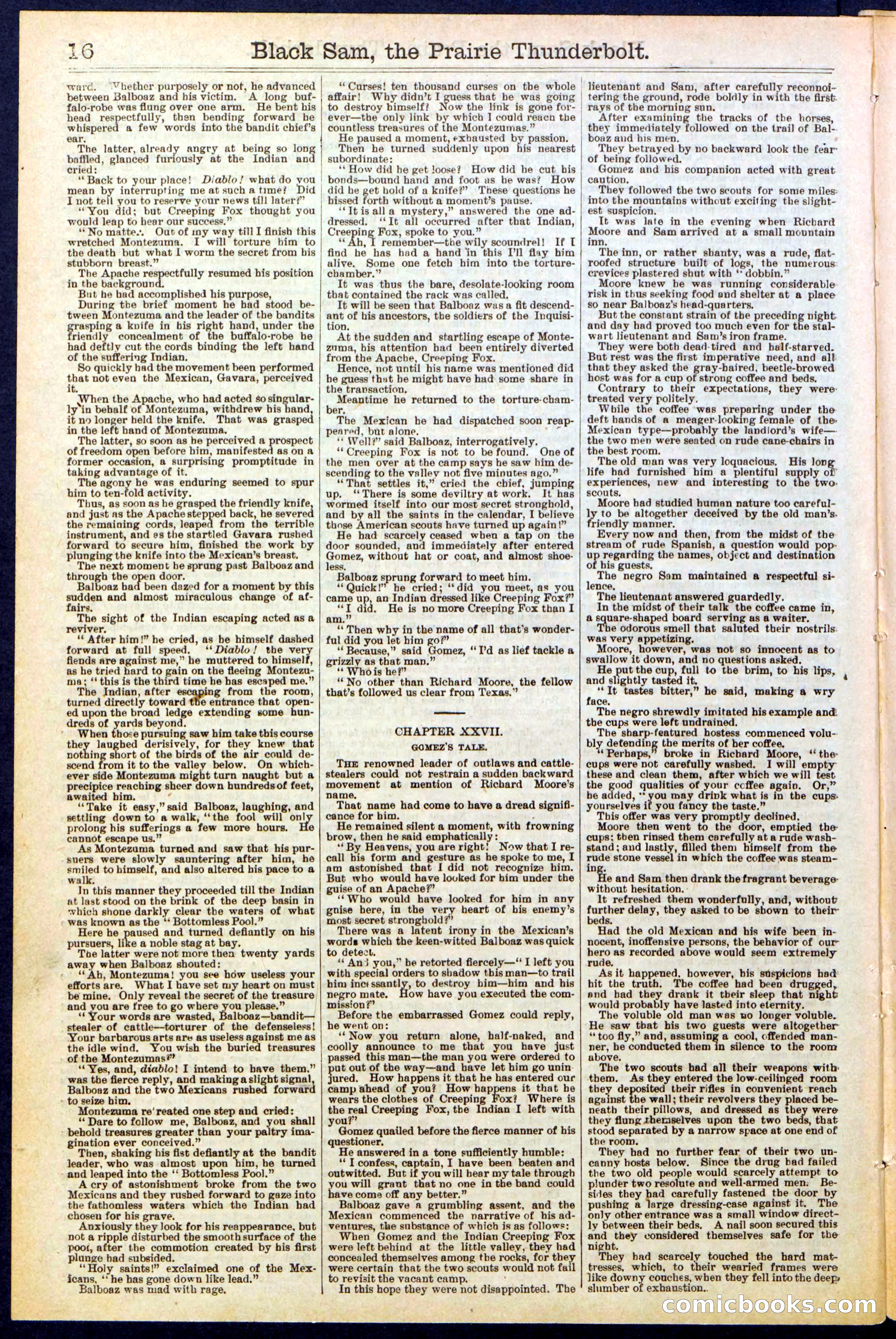 Beadle's Dime Library, No. 261 — page 16 of 24