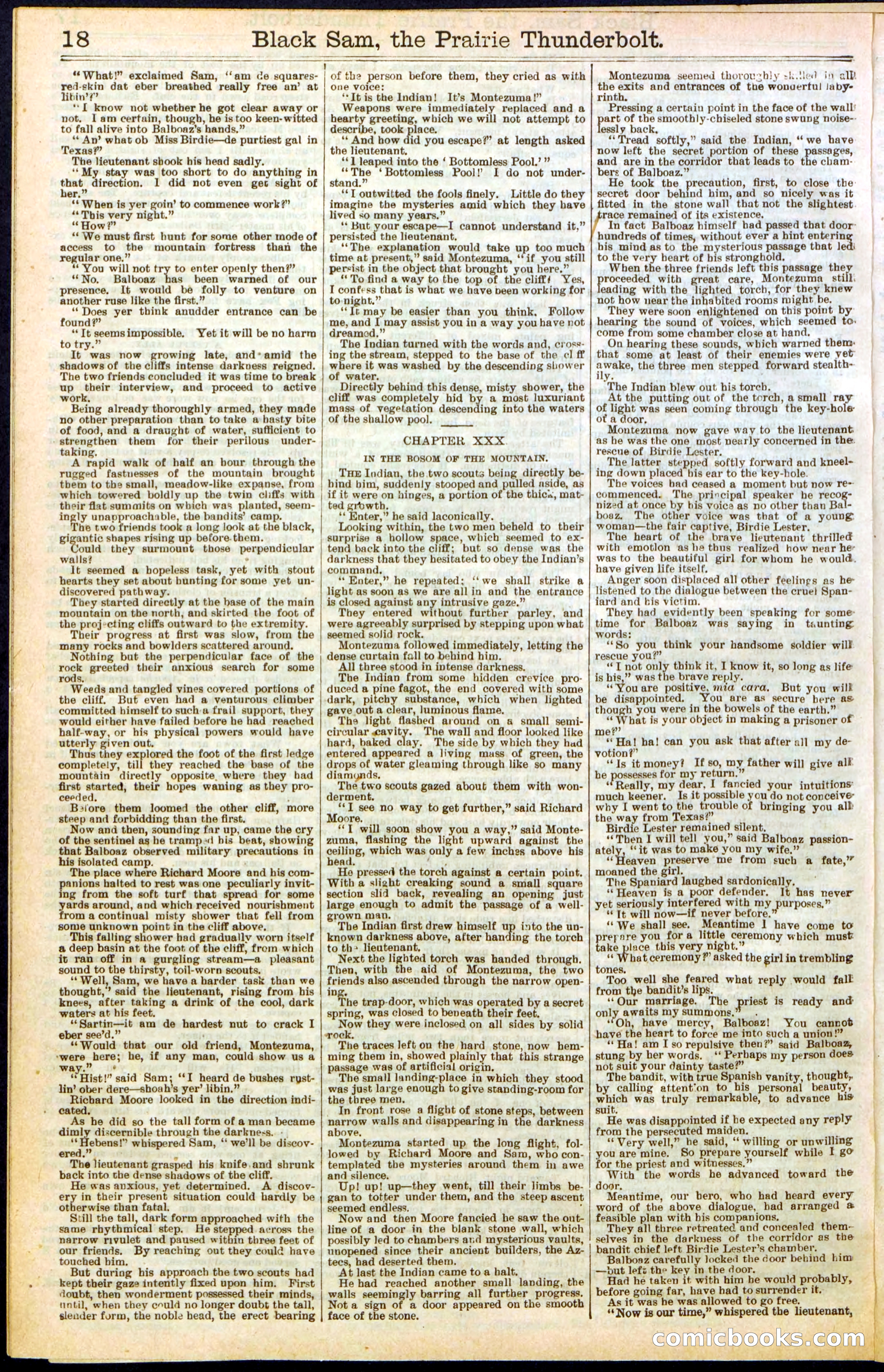 Beadle's Dime Library, No. 261 — page 18 of 24