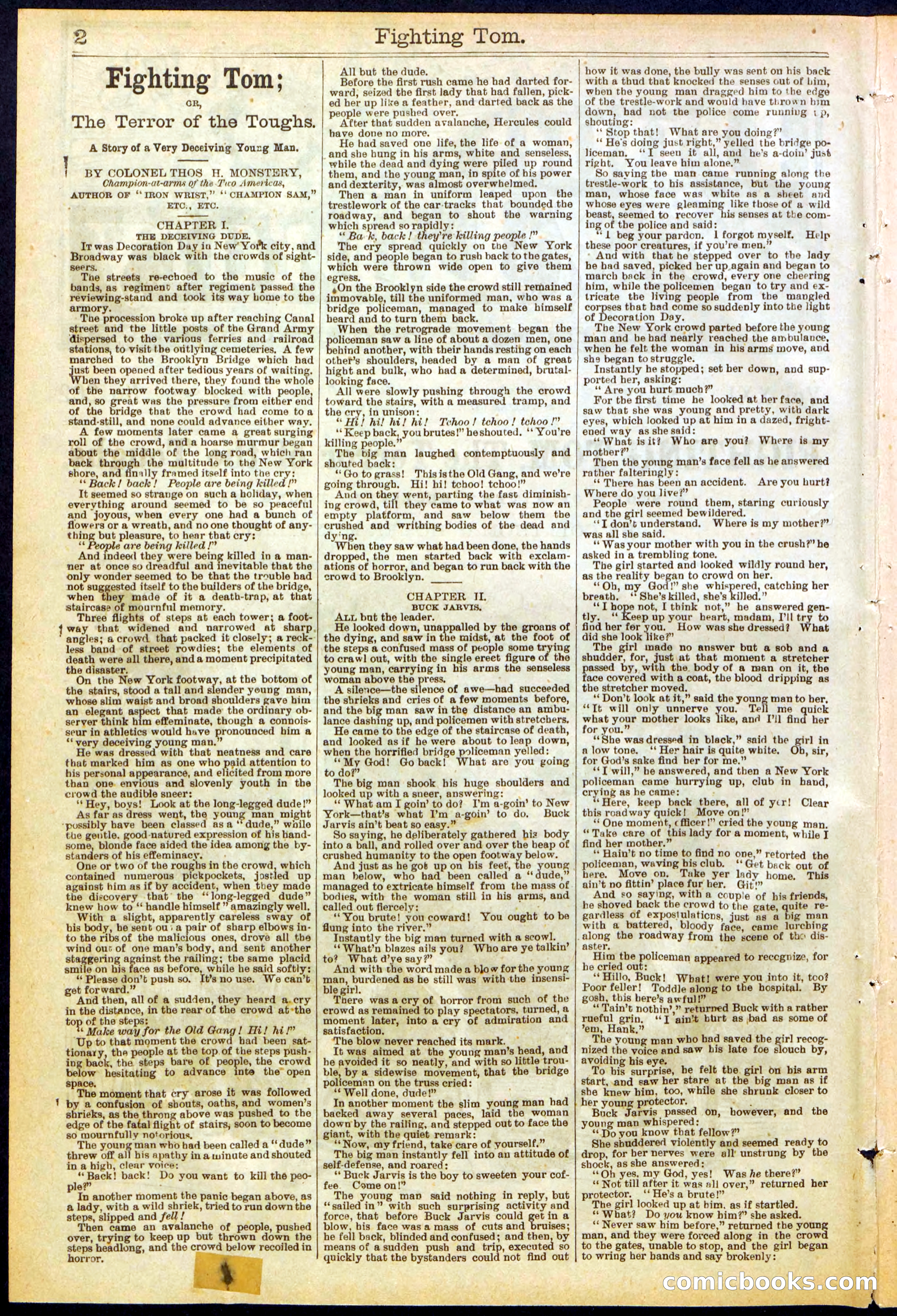 Beadle's New York Dime Library No. 262 — page 2 of 32