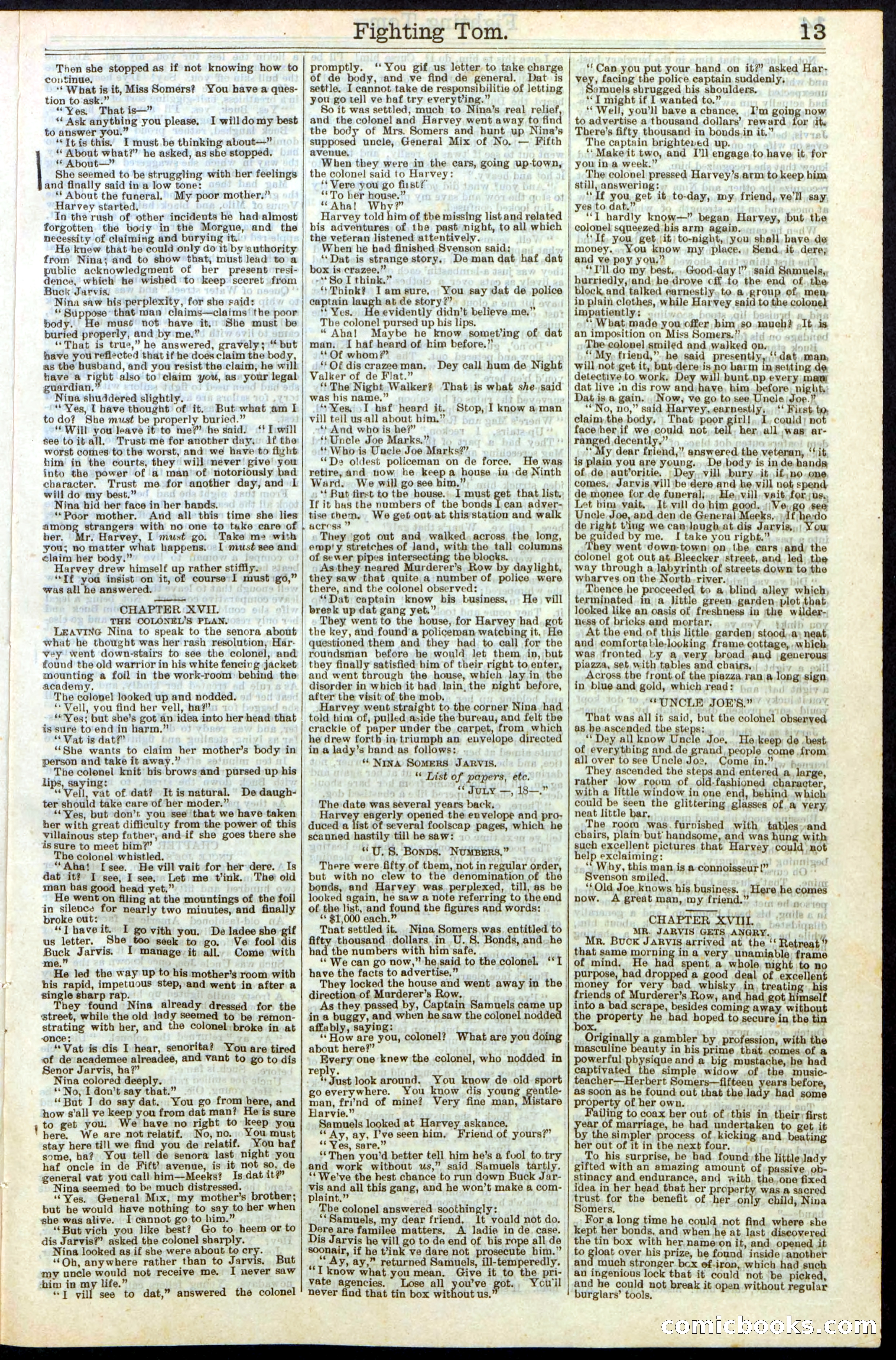 Beadle's New York Dime Library No. 262 — page 13 of 32