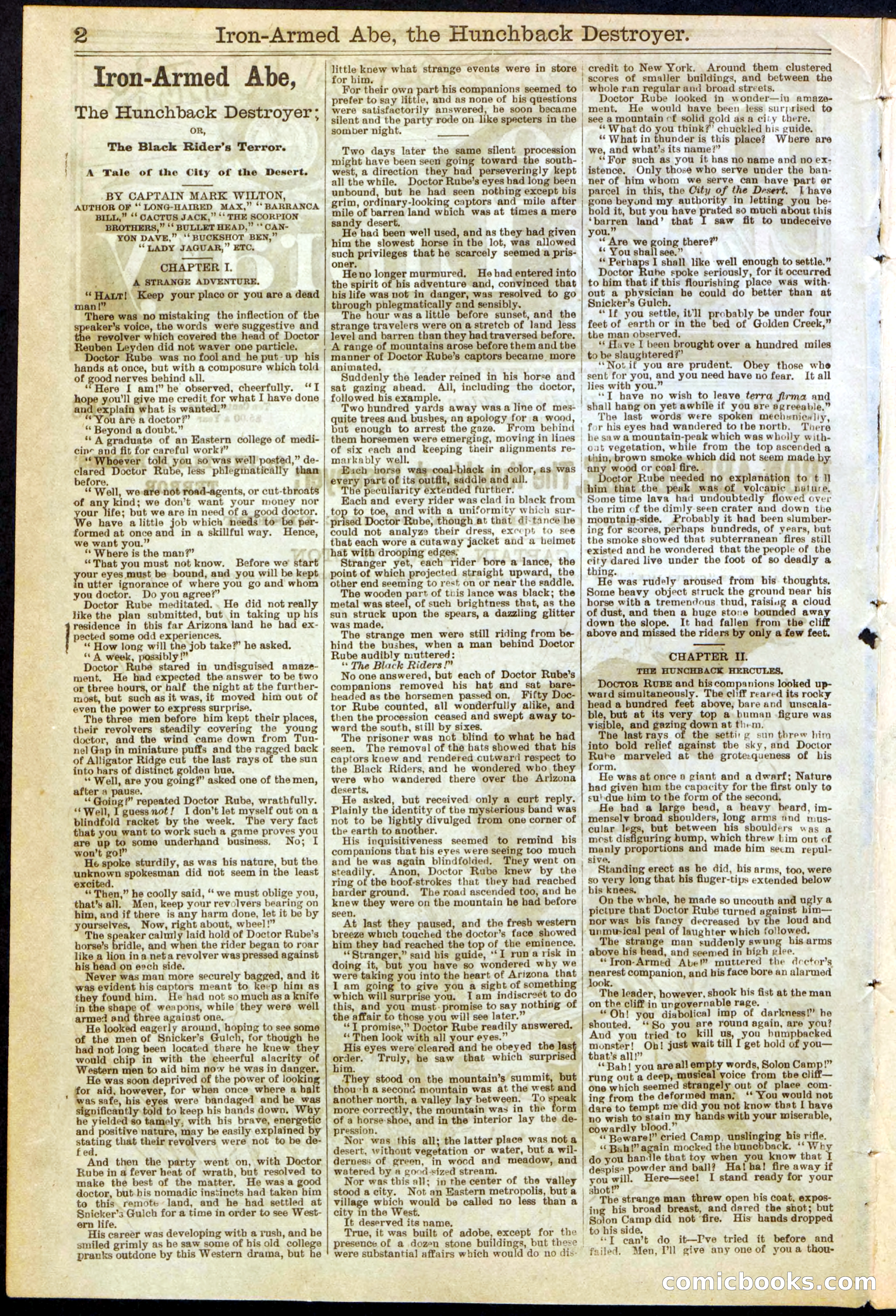 Beadle's Dime Library No. 263 — page 2 of 32