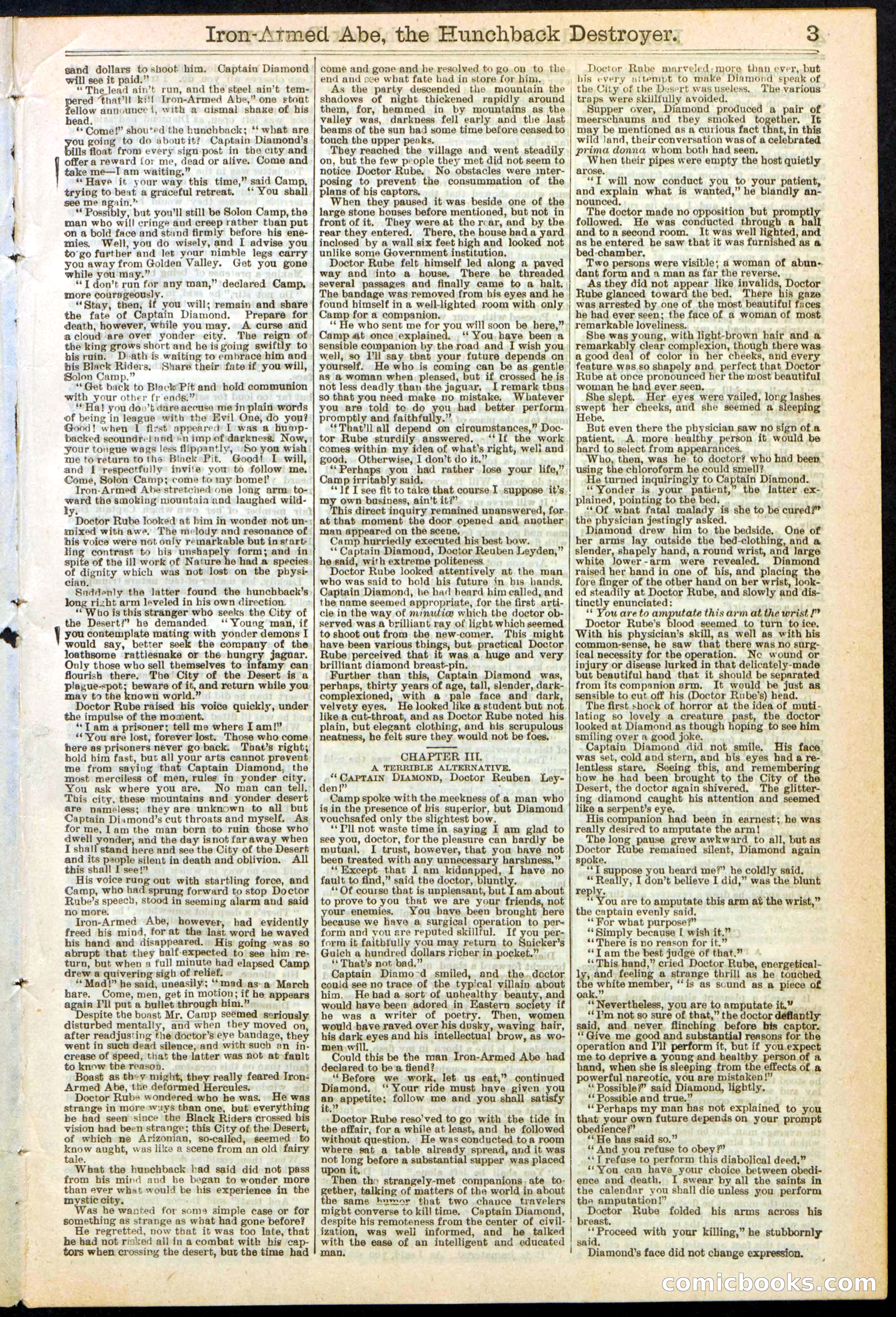 Beadle's Dime Library No. 263 — page 3 of 32