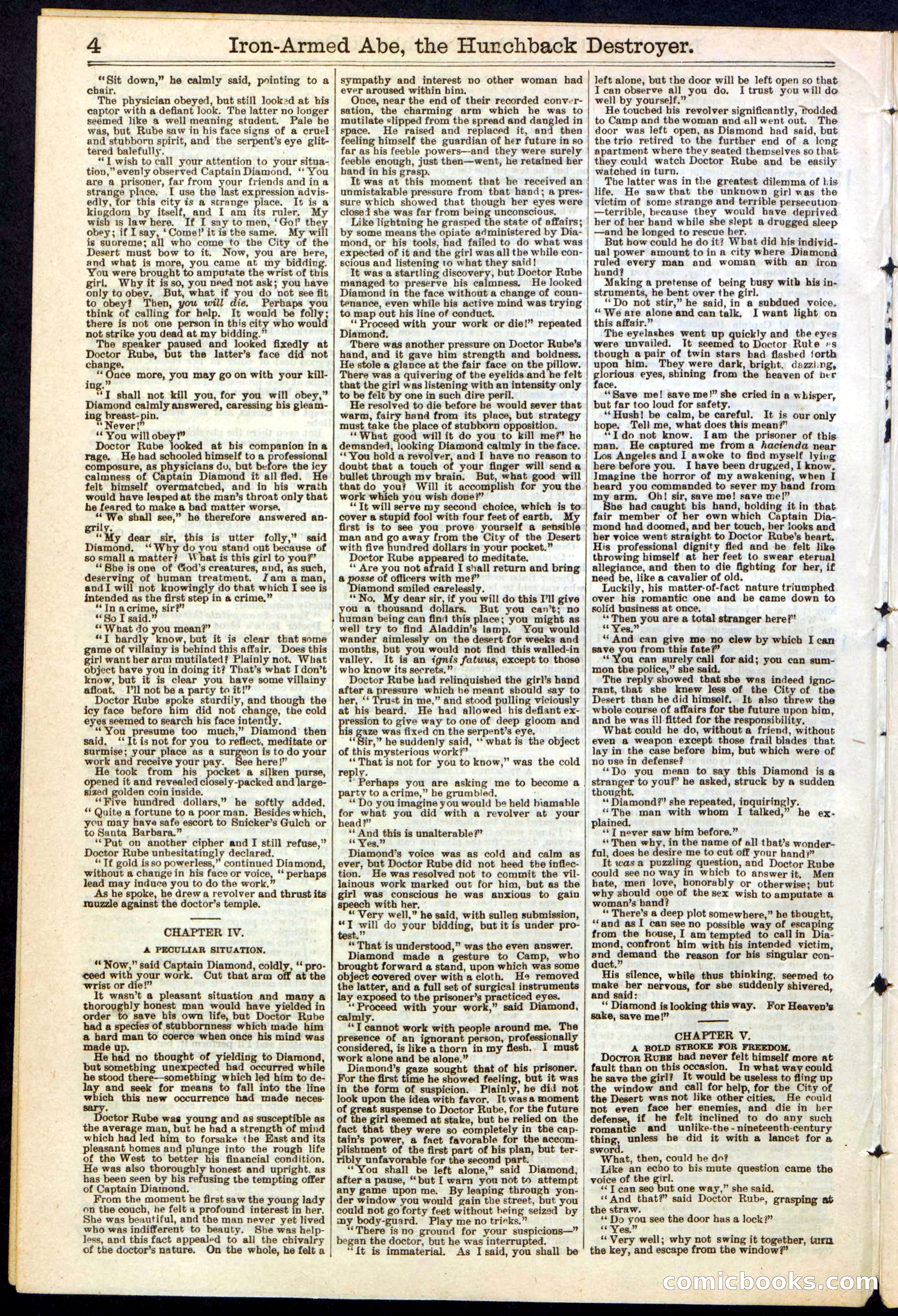 Beadle's Dime Library No. 263 — page 4 of 32
