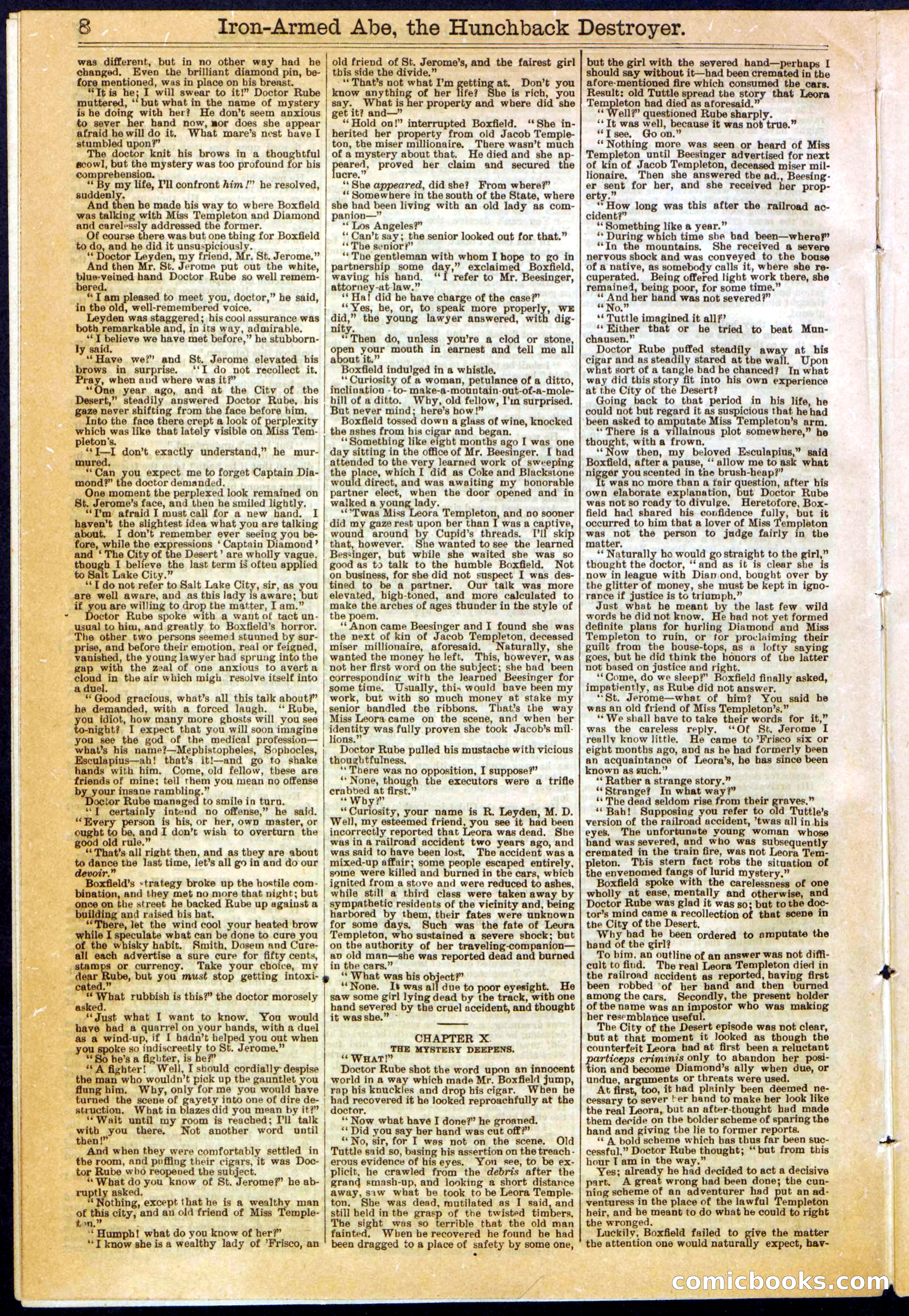 Beadle's Dime Library No. 263 — page 8 of 32