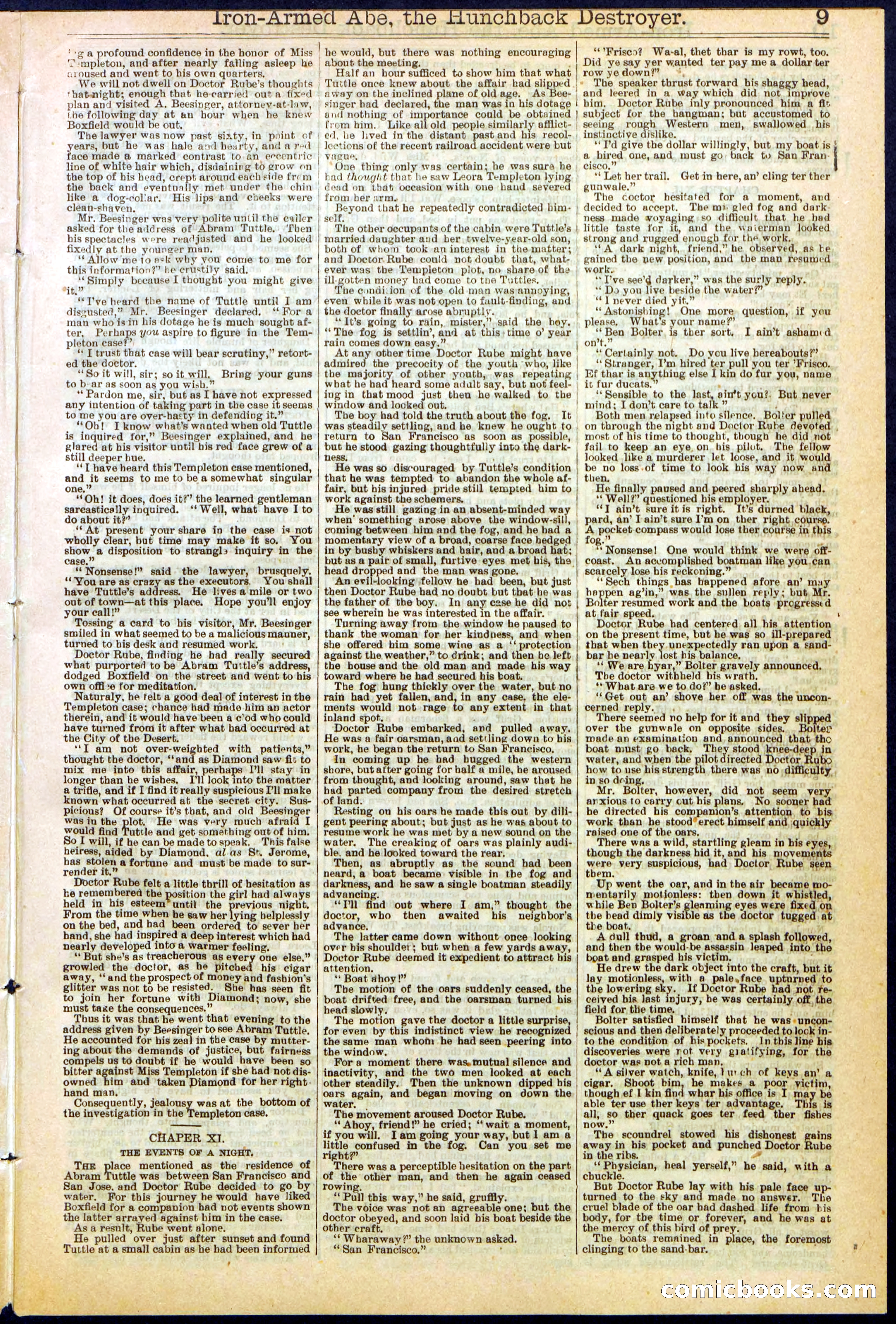 Beadle's Dime Library No. 263 — page 9 of 32