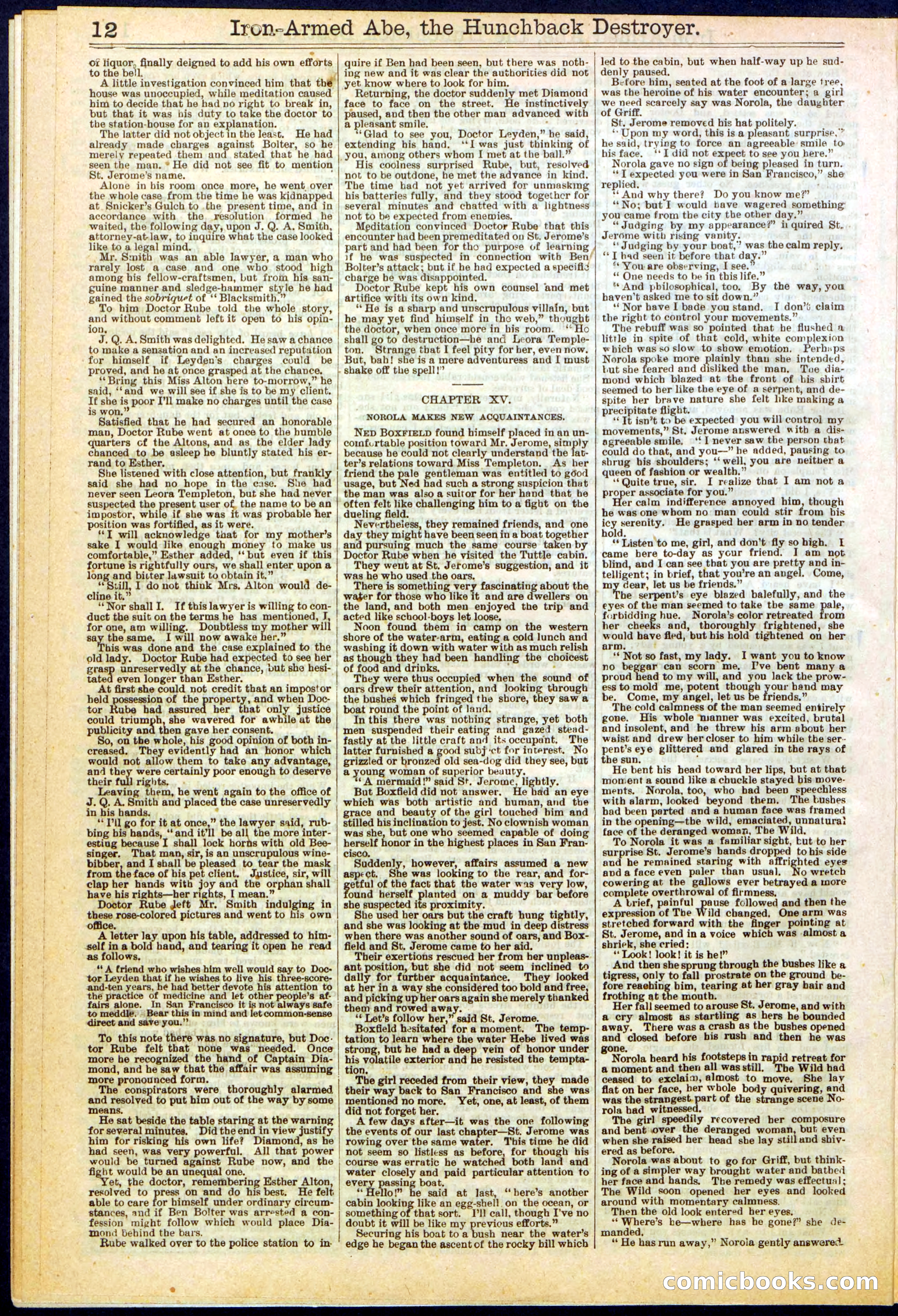 Beadle's Dime Library No. 263 — page 12 of 32