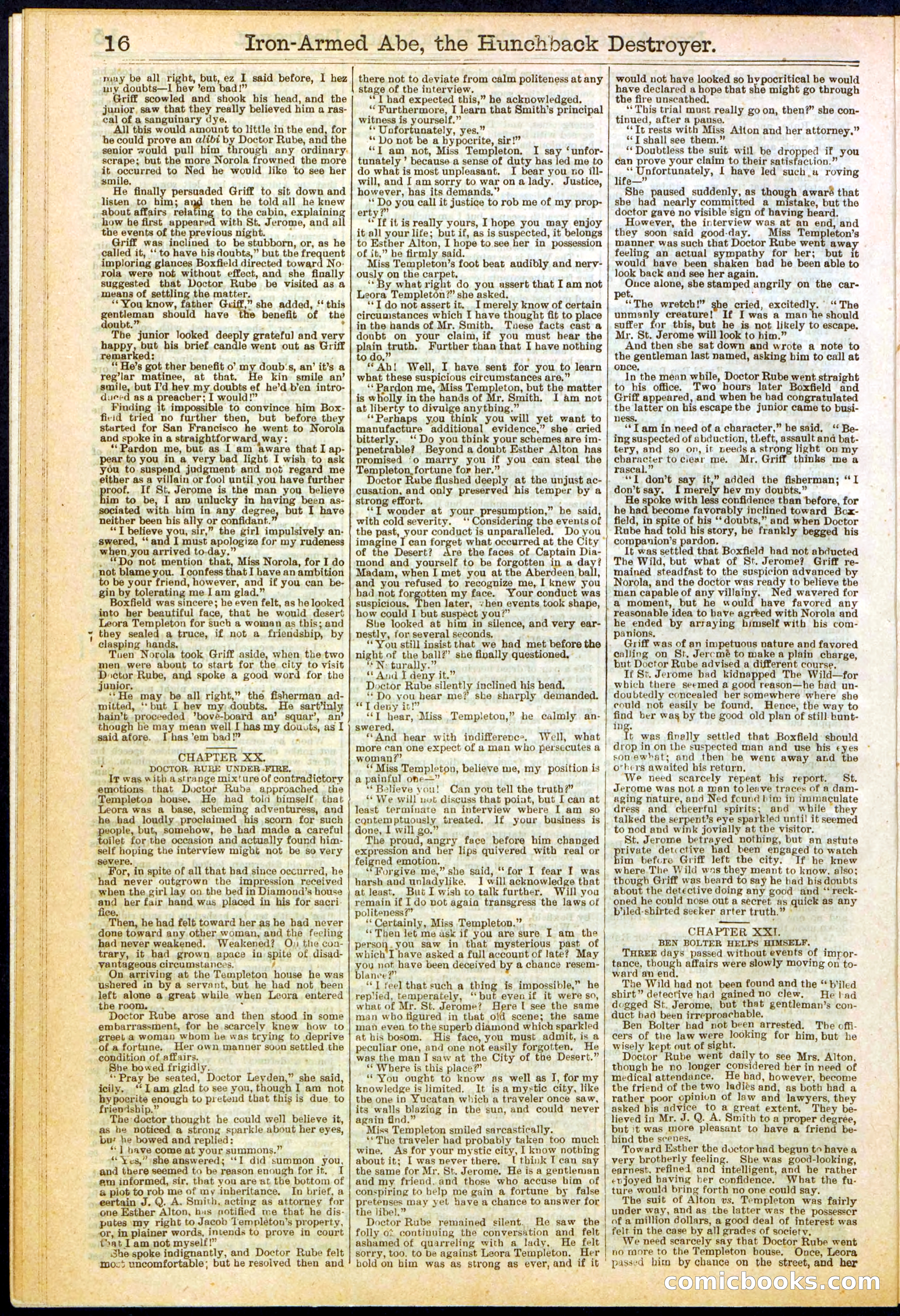 Beadle's Dime Library No. 263 — page 16 of 32