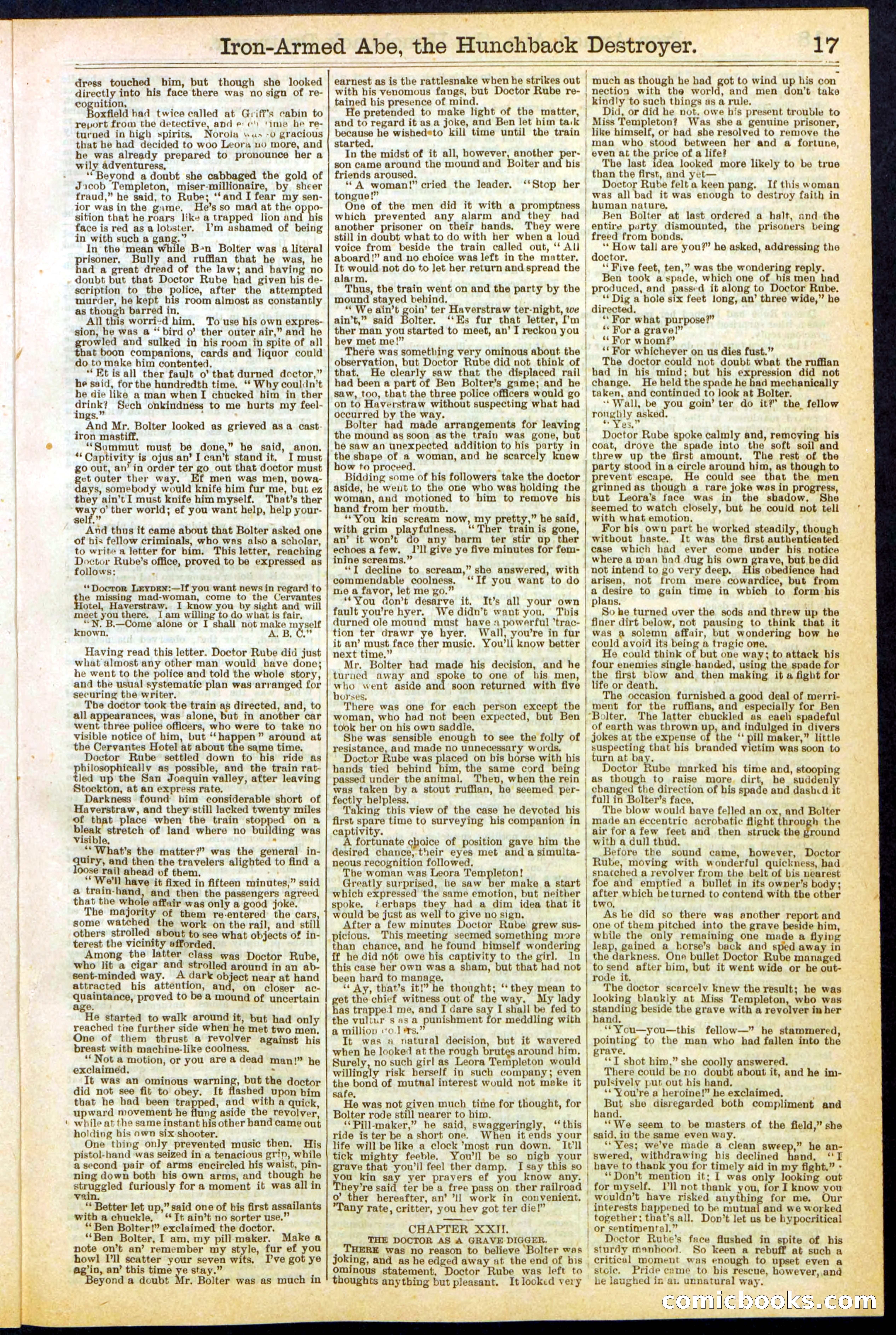Beadle's Dime Library No. 263 — page 17 of 32