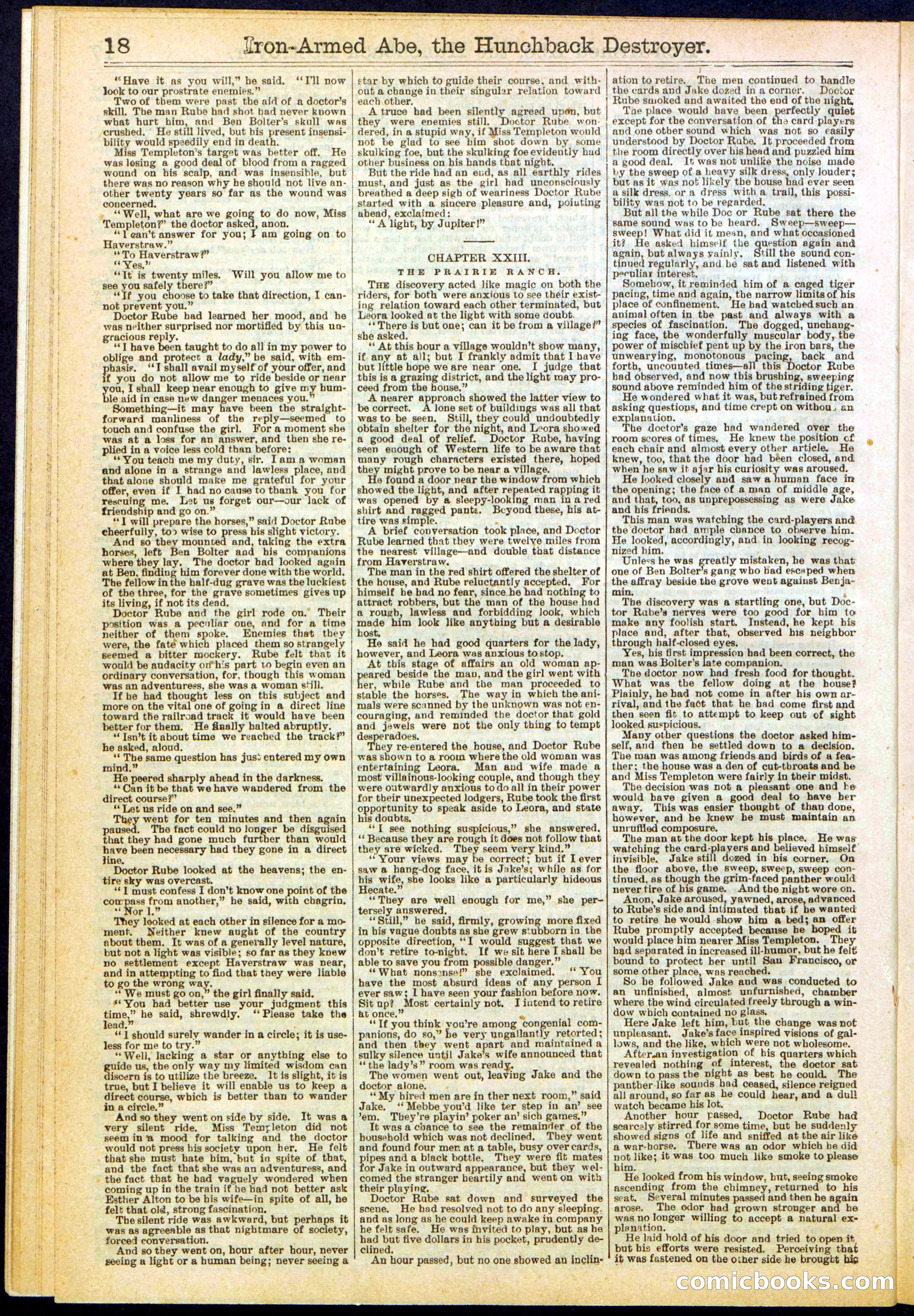 Beadle's Dime Library No. 263 — page 18 of 32