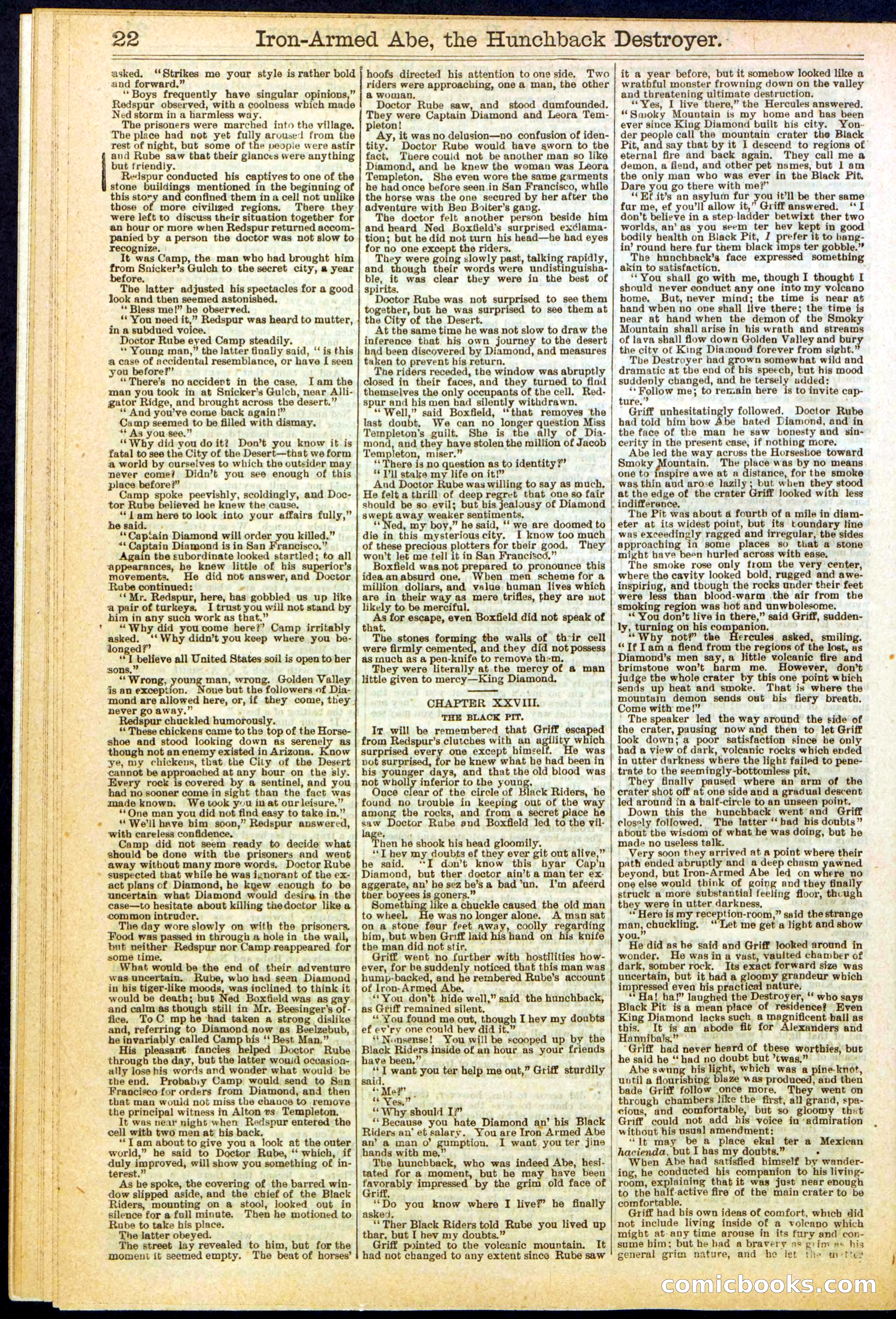 Beadle's Dime Library No. 263 — page 22 of 32