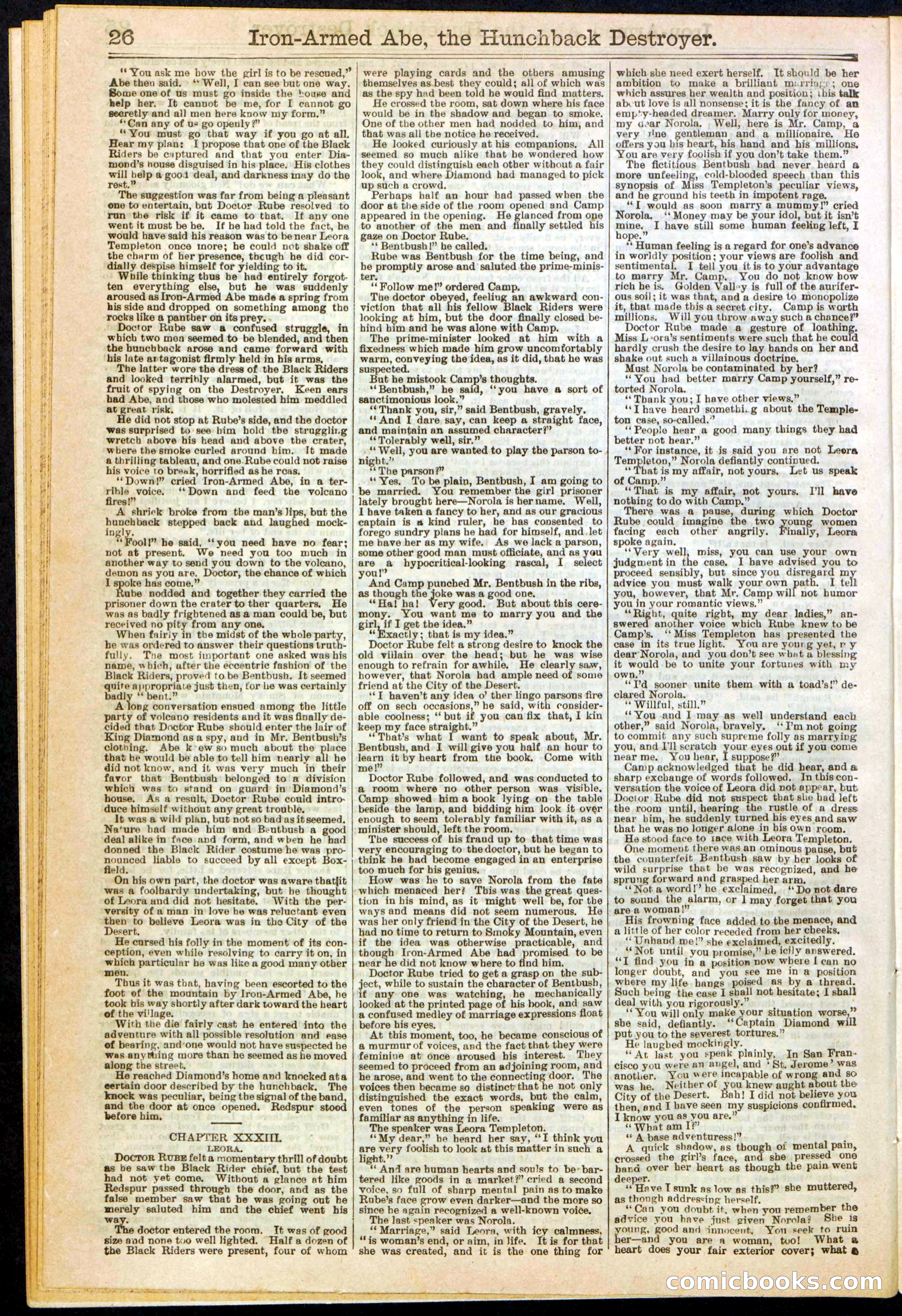 Beadle's Dime Library No. 263 — page 26 of 32