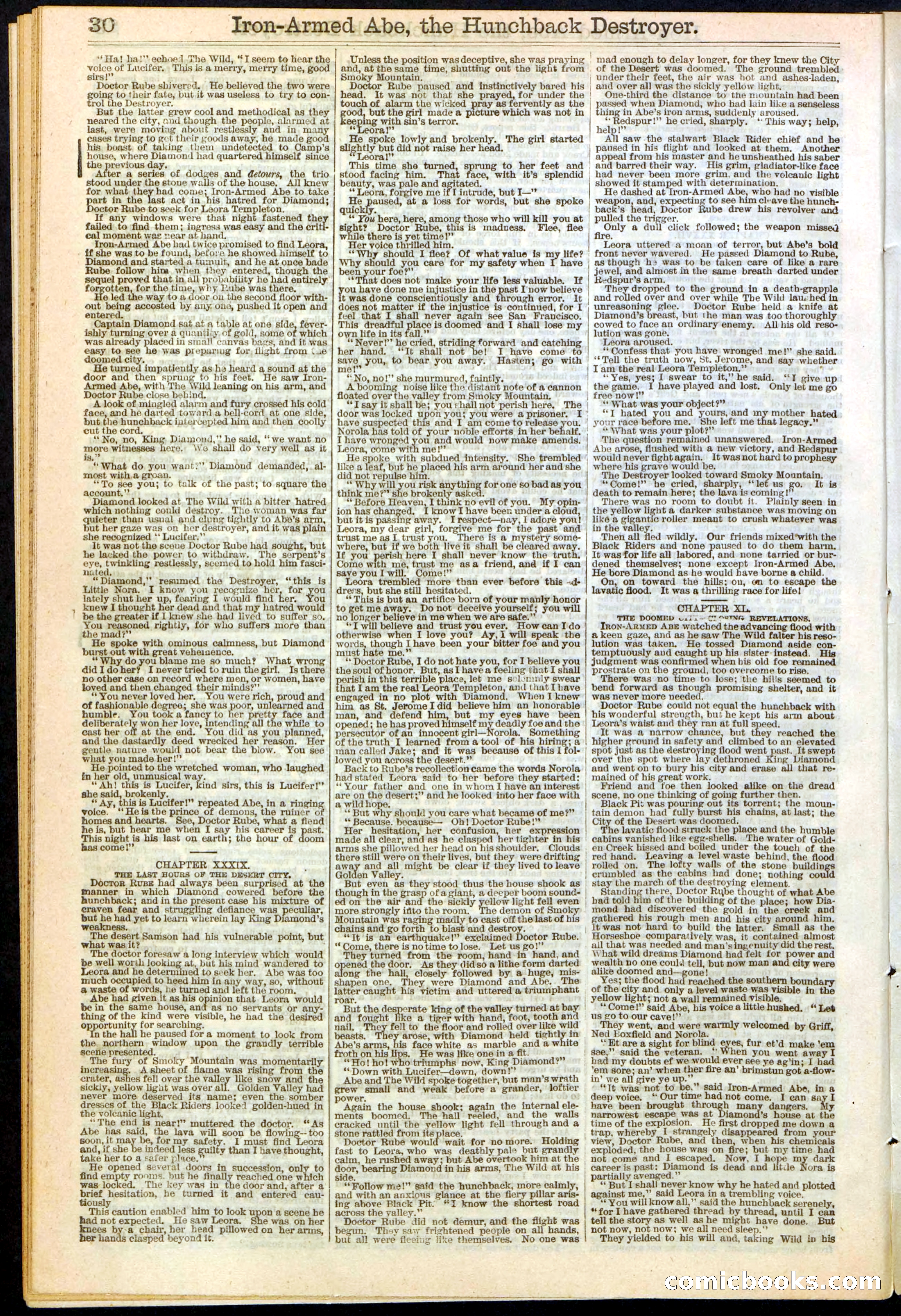 Beadle's Dime Library No. 263 — page 30 of 32