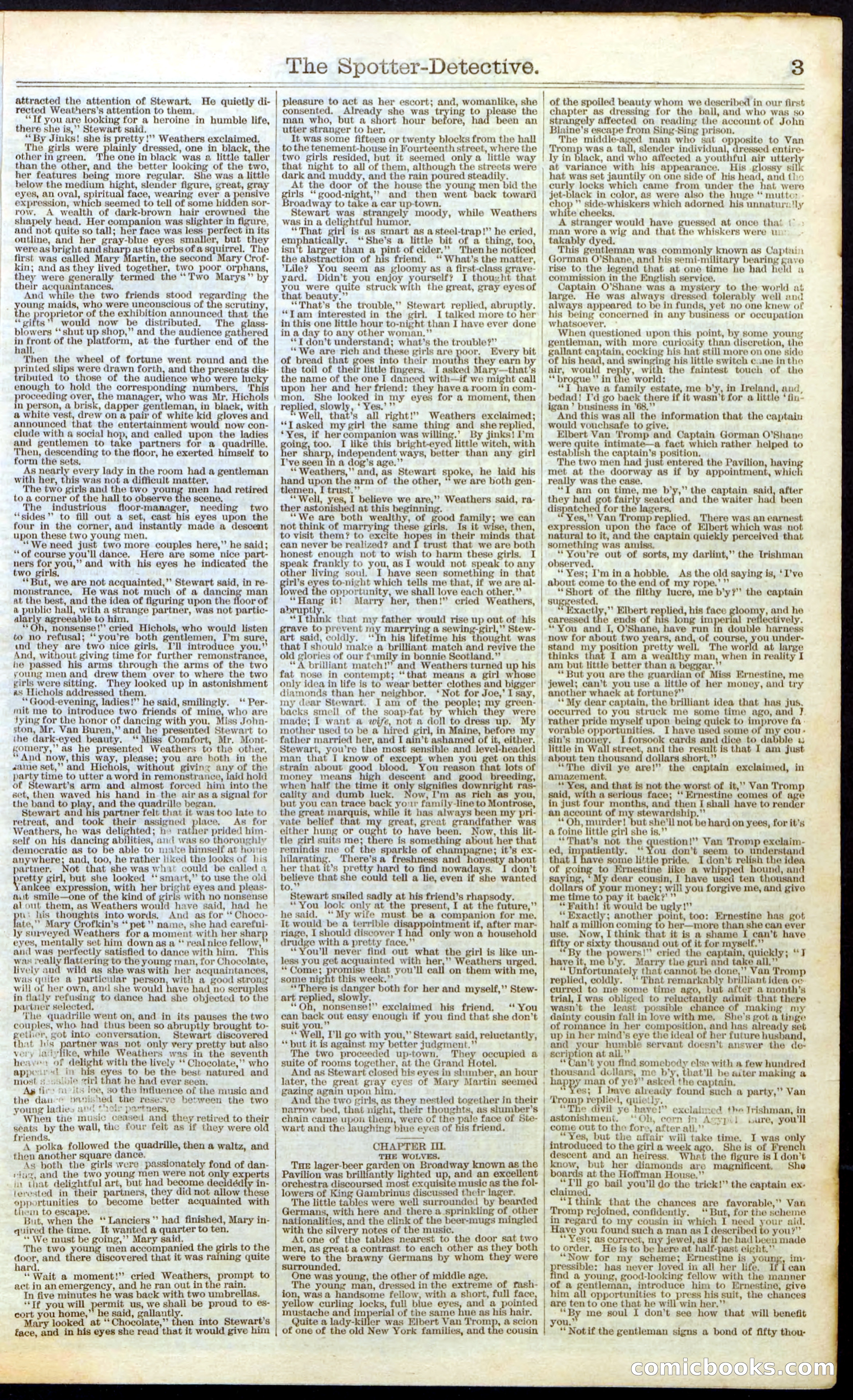 Beadle's Dime Library No. 27 — page 3 of 28