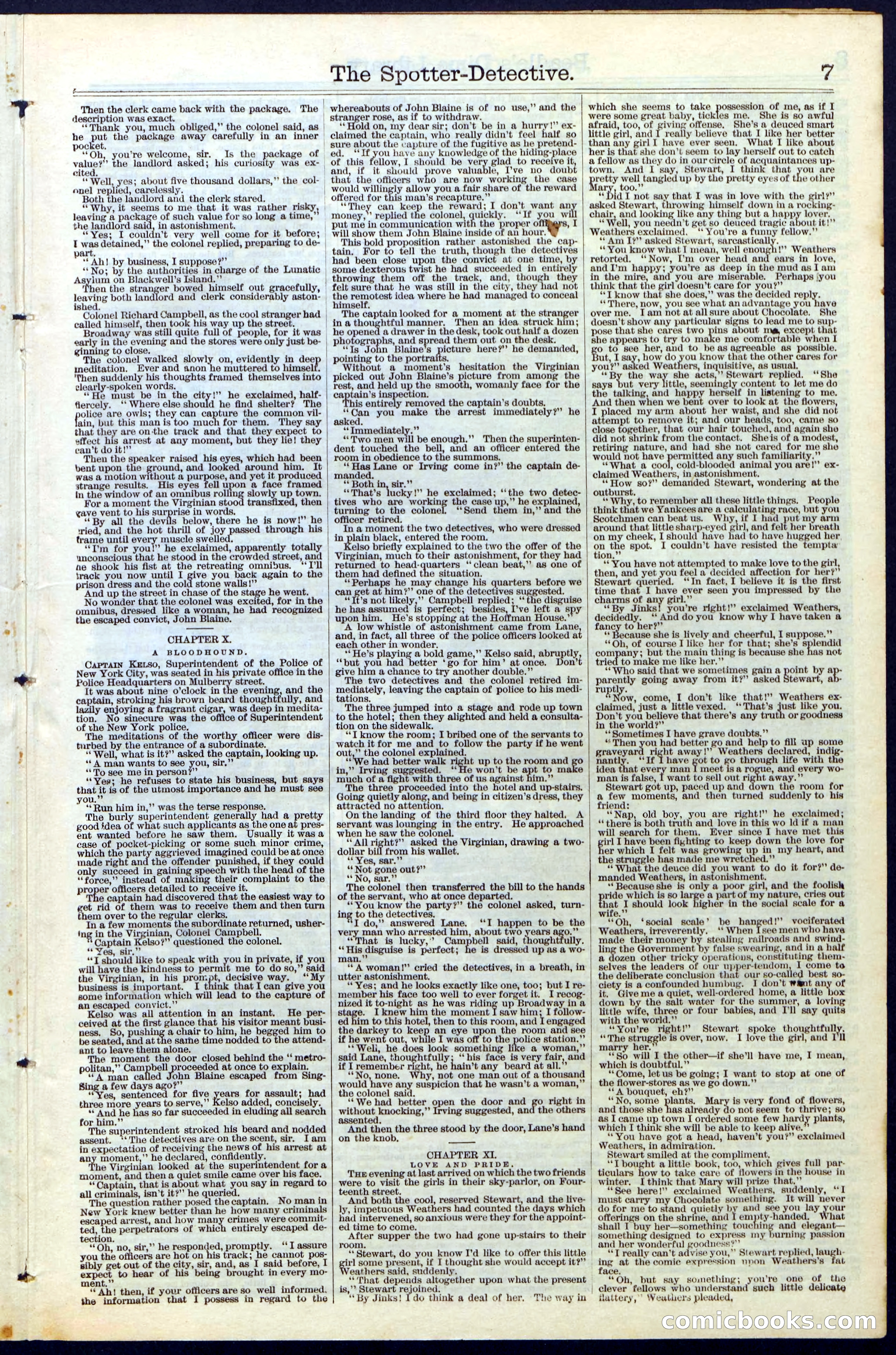 Beadle's Dime Library No. 27 — page 7 of 28