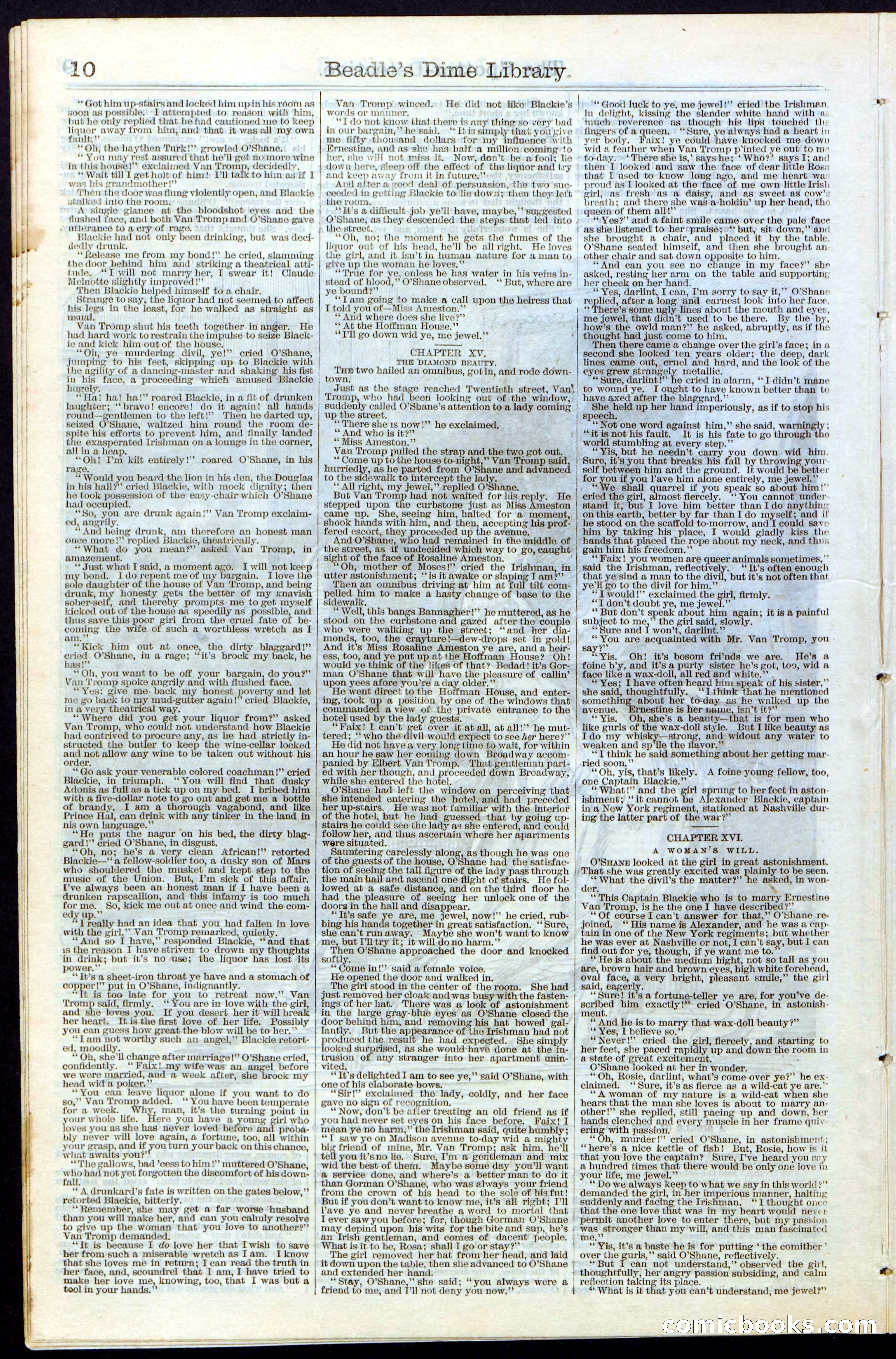 Beadle's Dime Library No. 27 — page 10 of 28