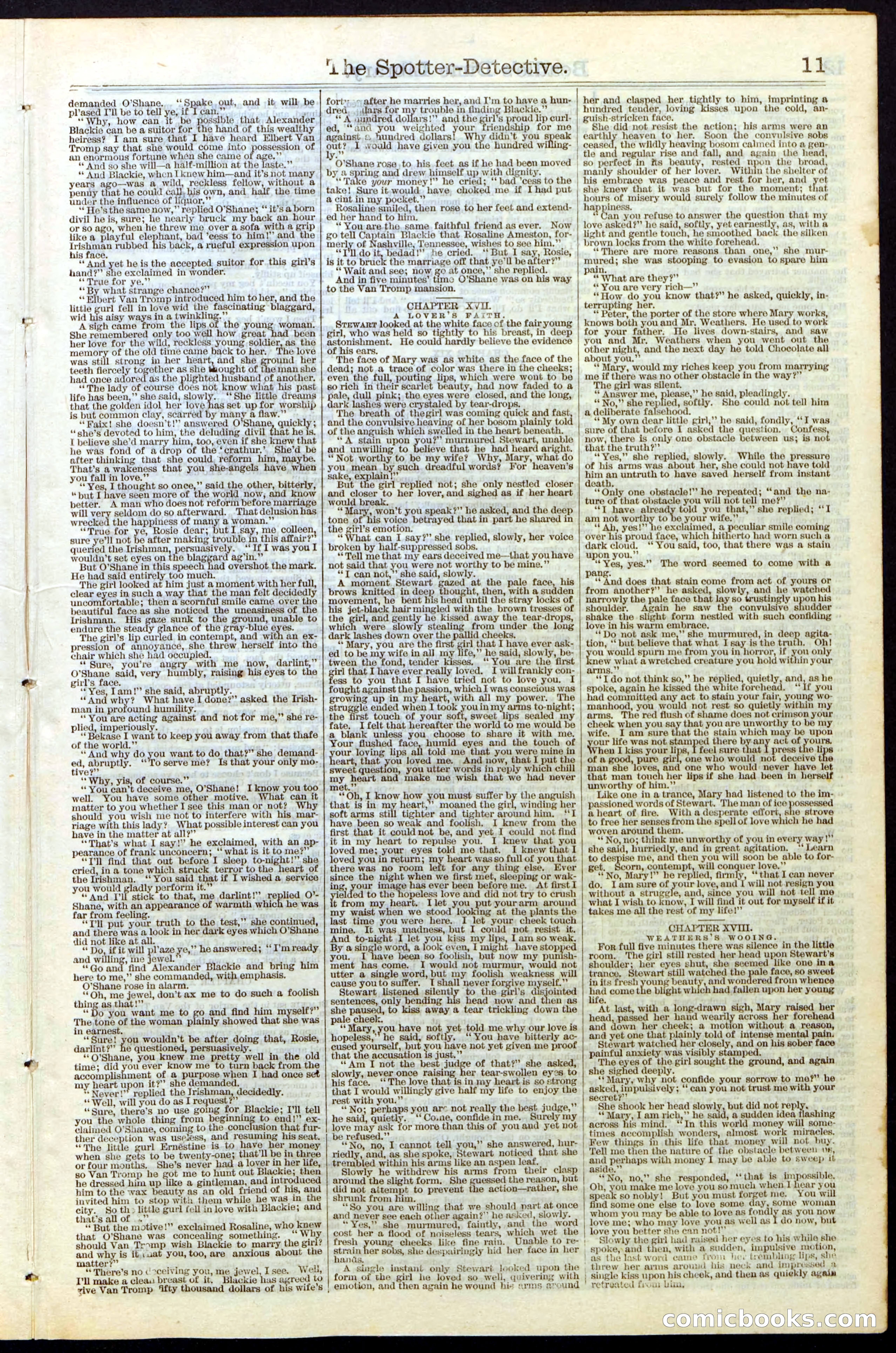 Beadle's Dime Library No. 27 — page 11 of 28