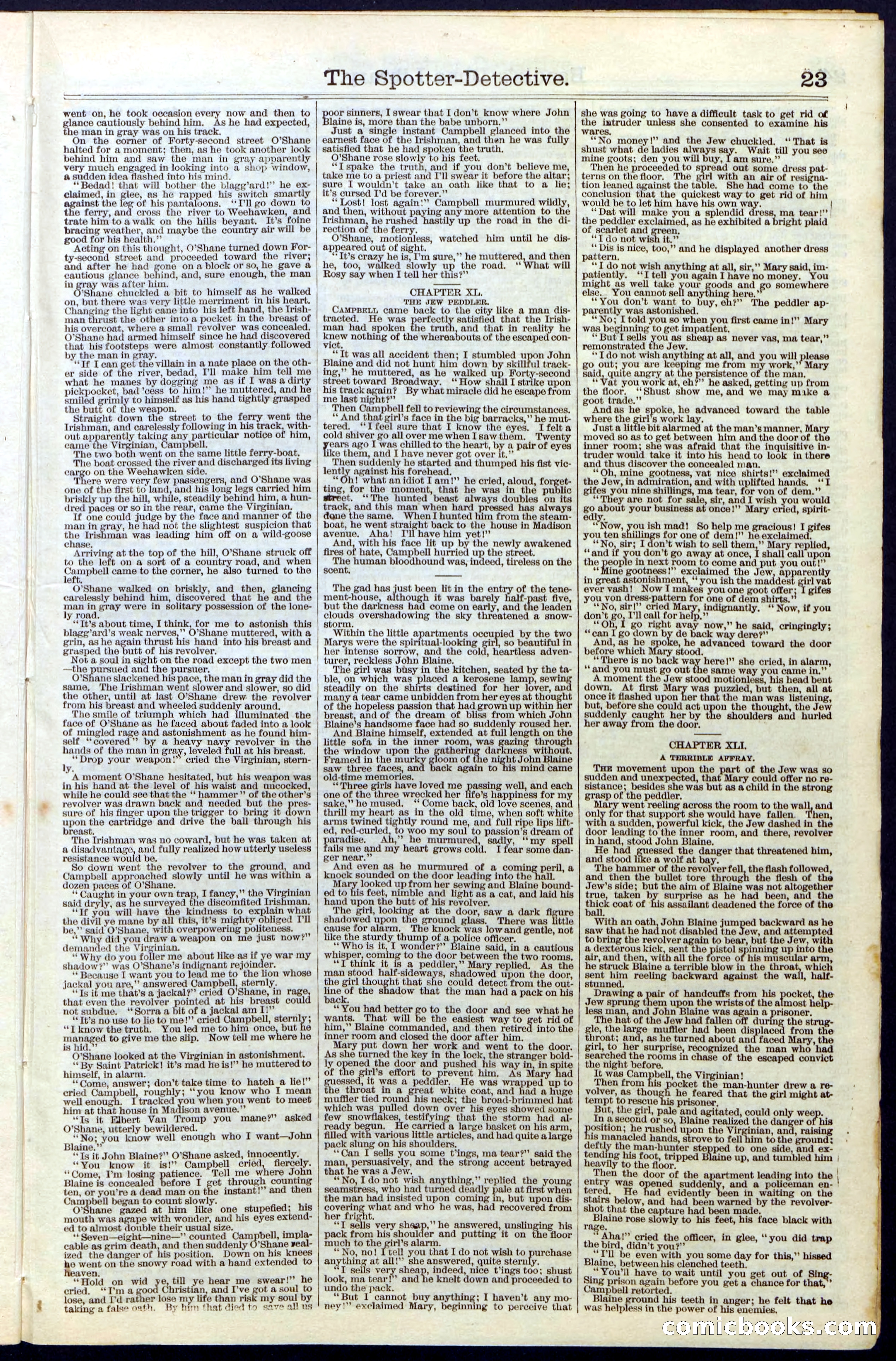 Beadle's Dime Library No. 27 — page 23 of 28