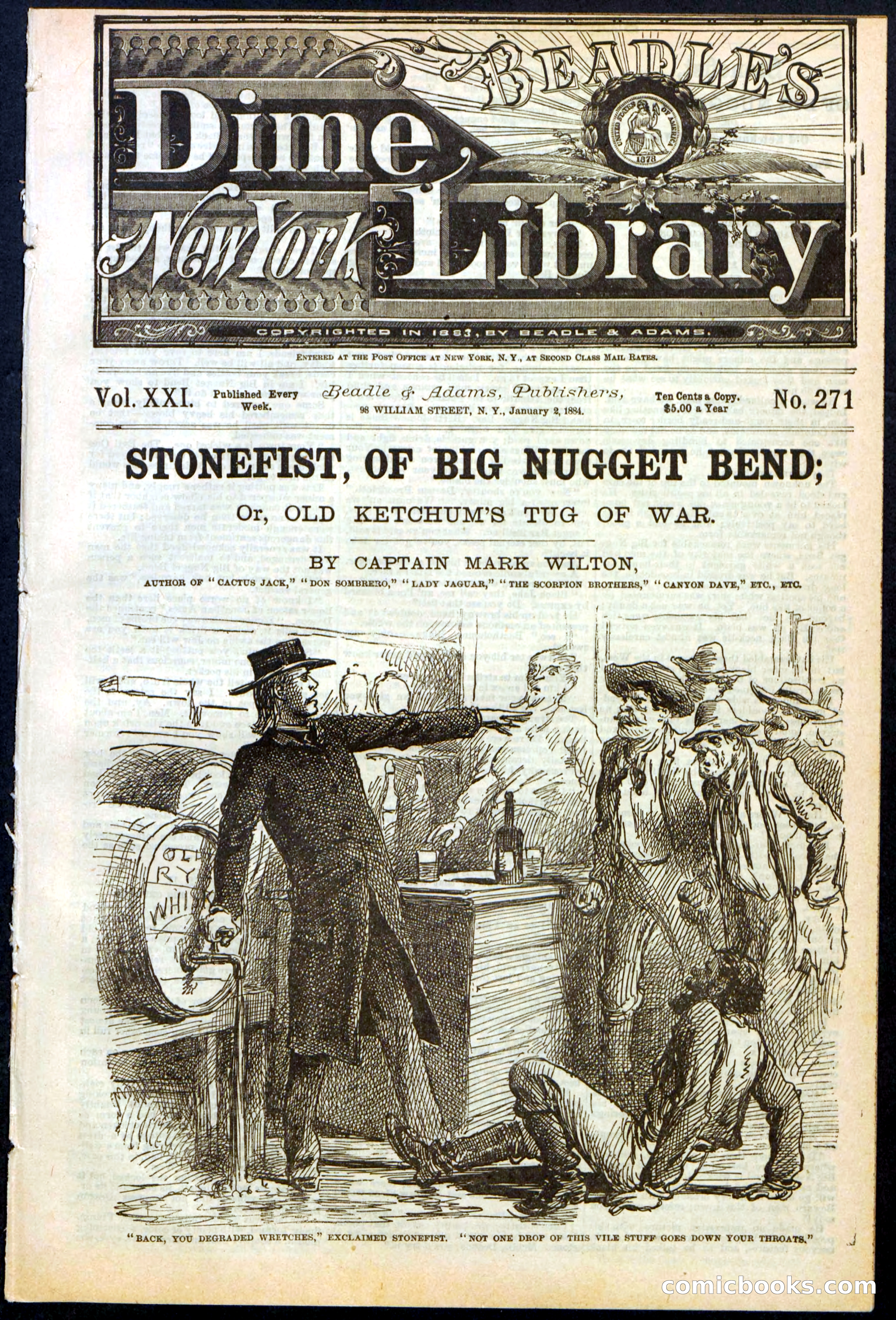 Beadle's New York Dime Library No. 271 — page 1 of 32