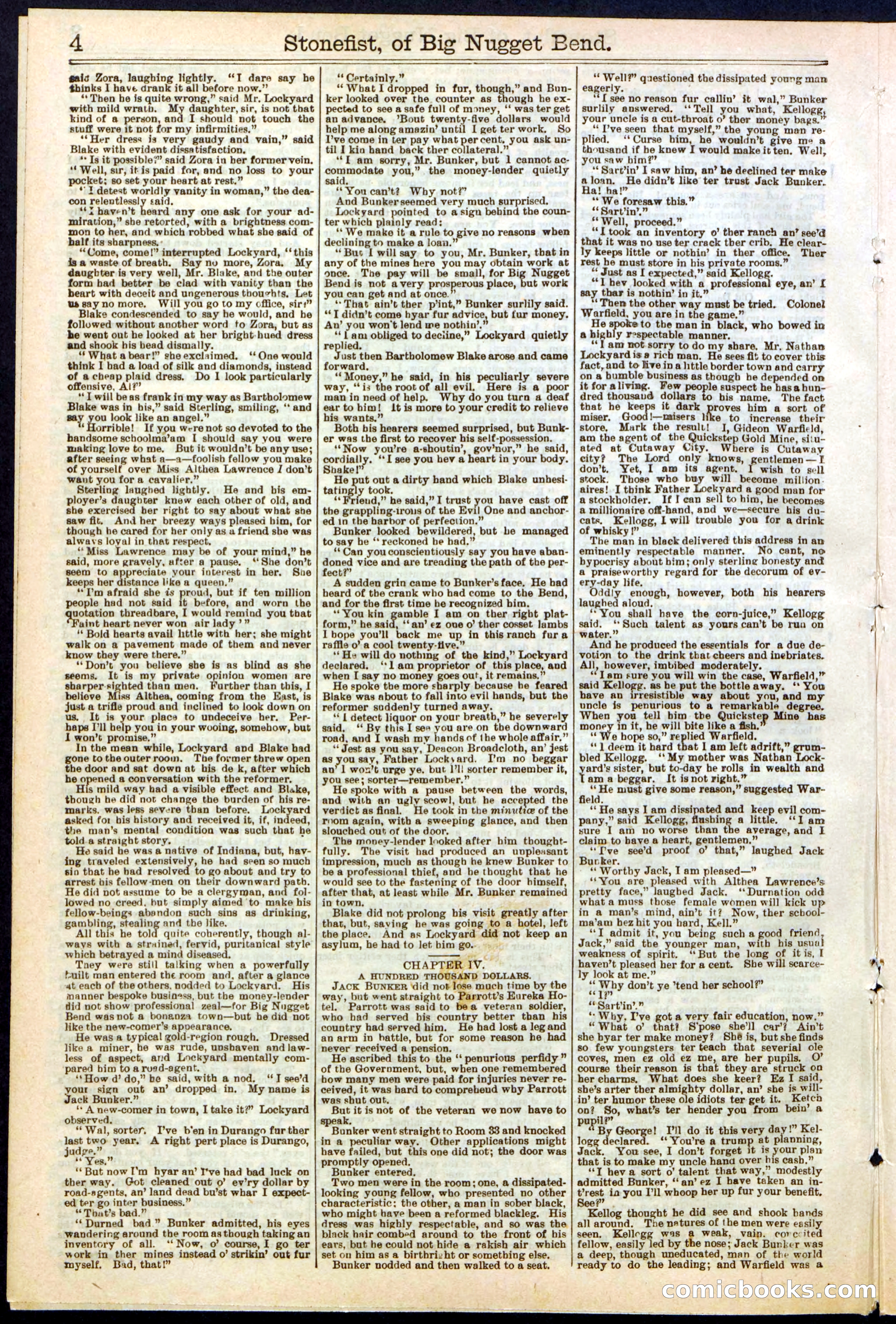 Beadle's New York Dime Library No. 271 — page 4 of 32