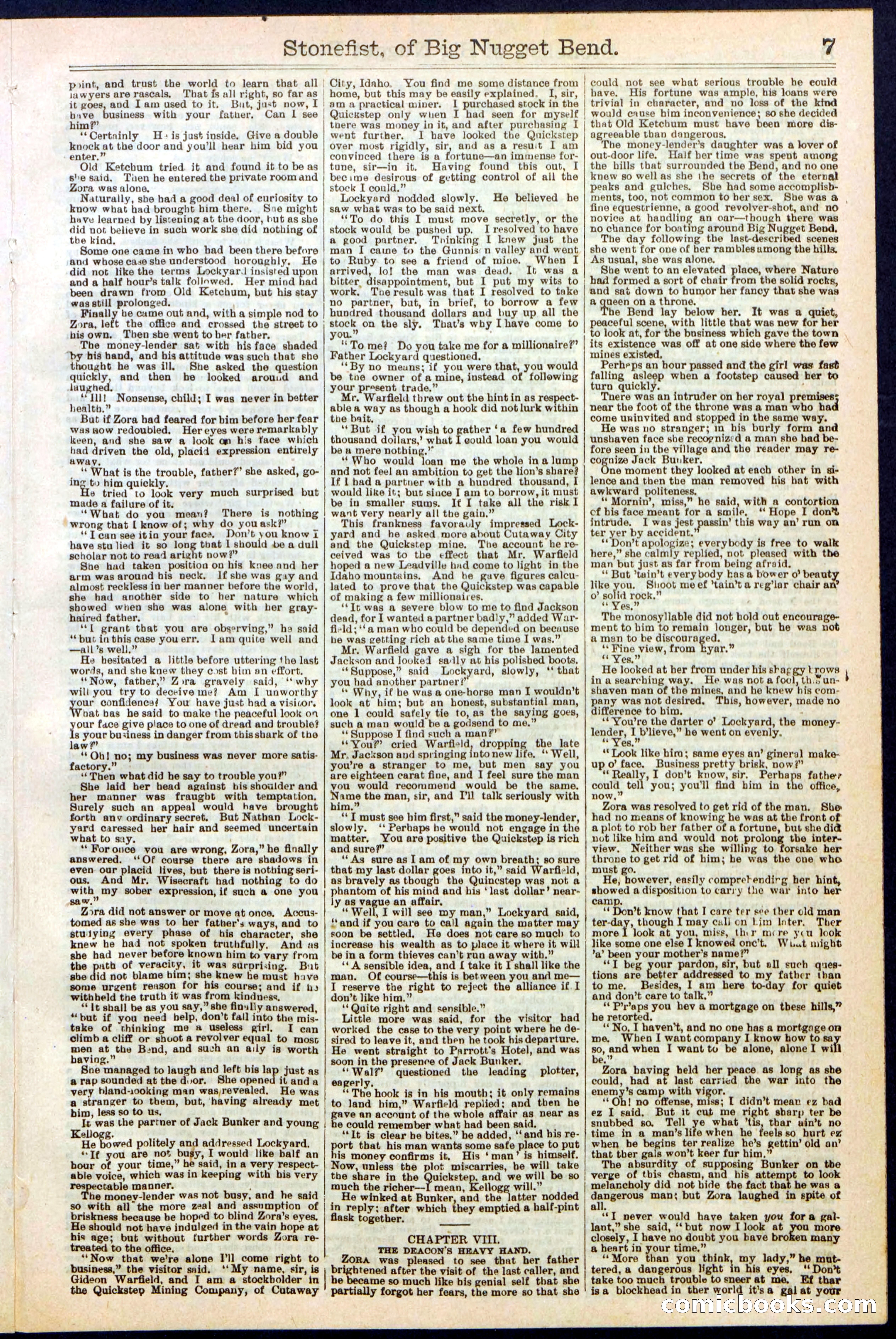 Beadle's New York Dime Library No. 271 — page 7 of 32