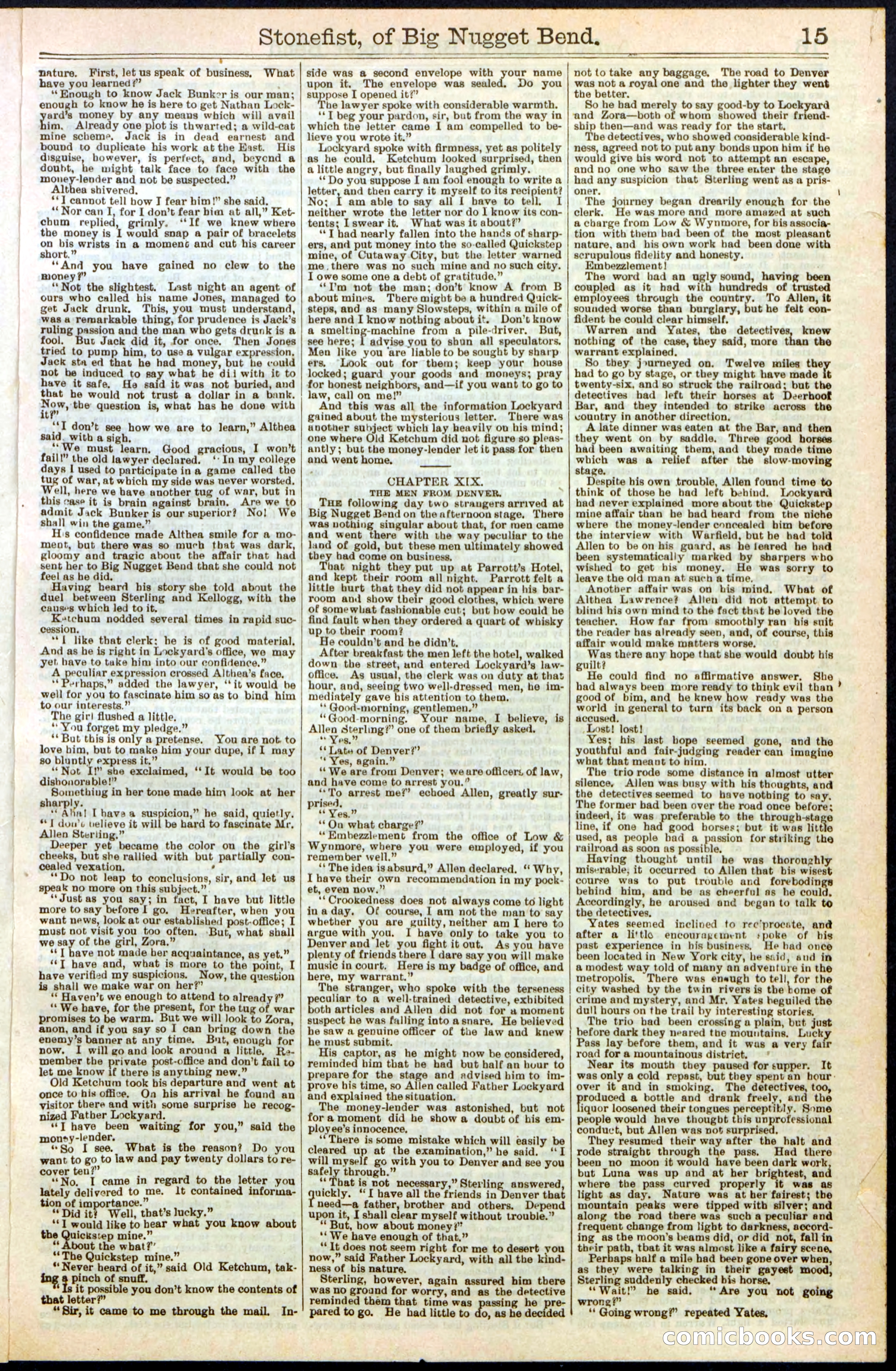Beadle's New York Dime Library No. 271 — page 15 of 32