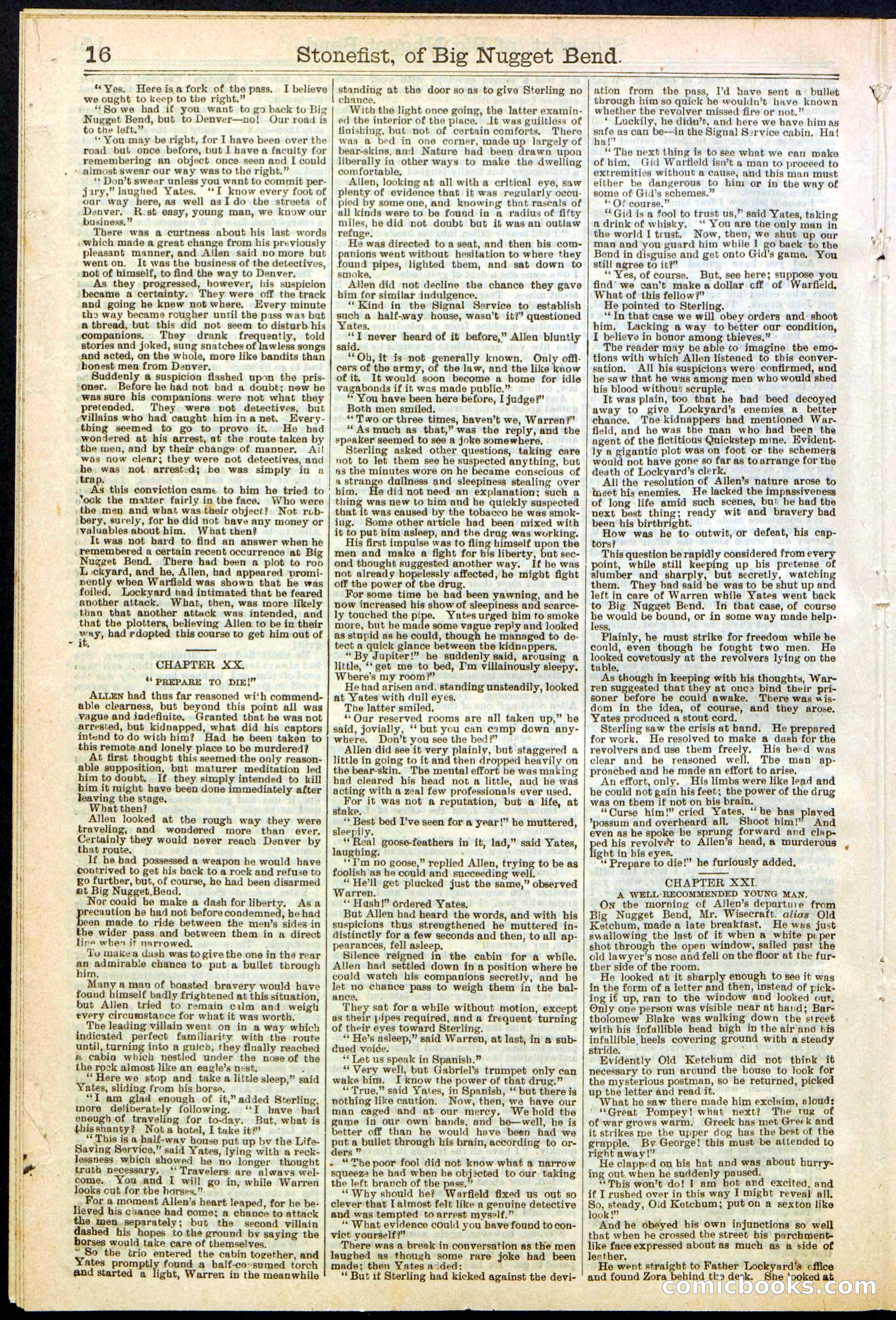 Beadle's New York Dime Library No. 271 — page 16 of 32
