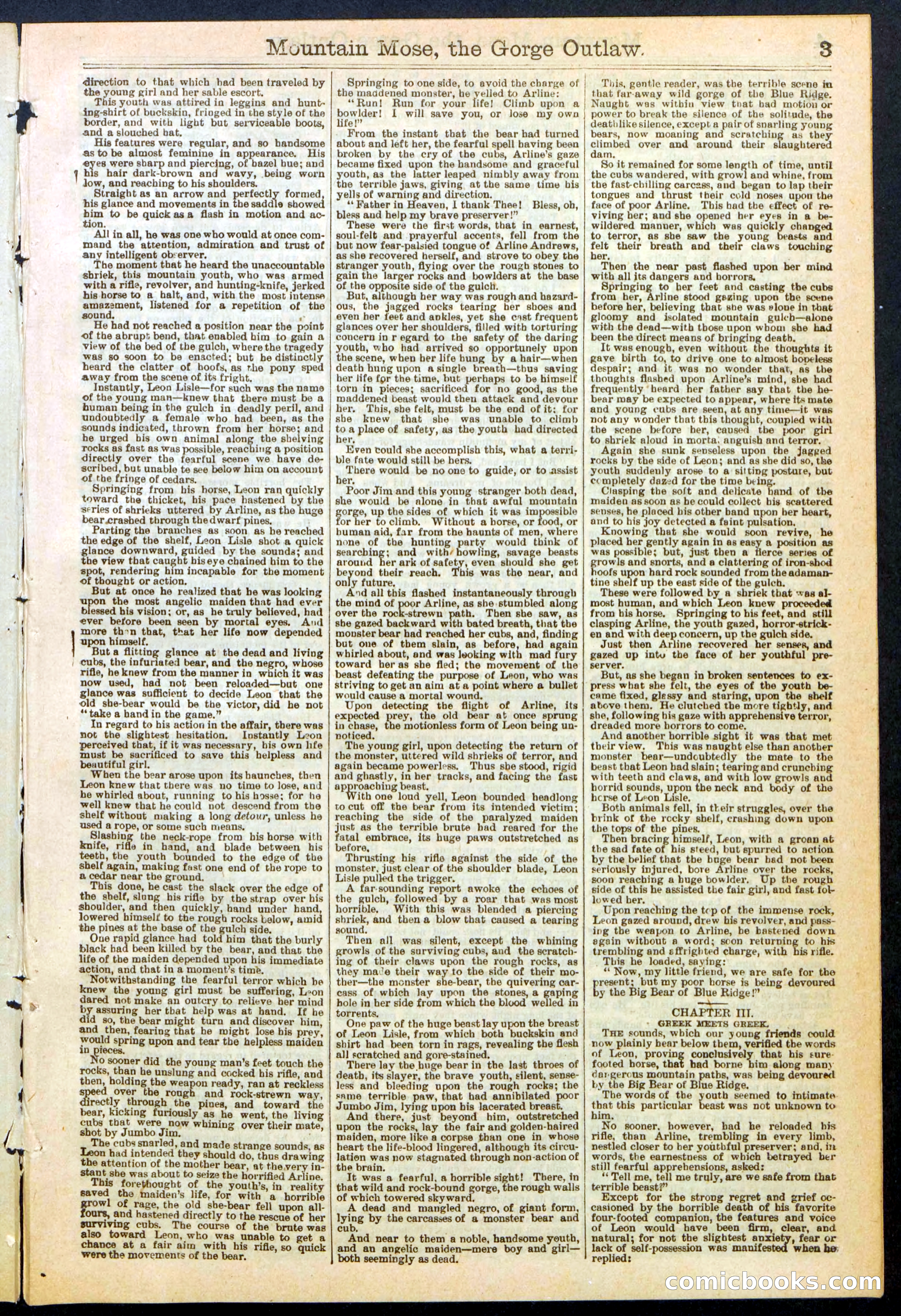 Beadle's Dime Library, No. 273 — page 3 of 24