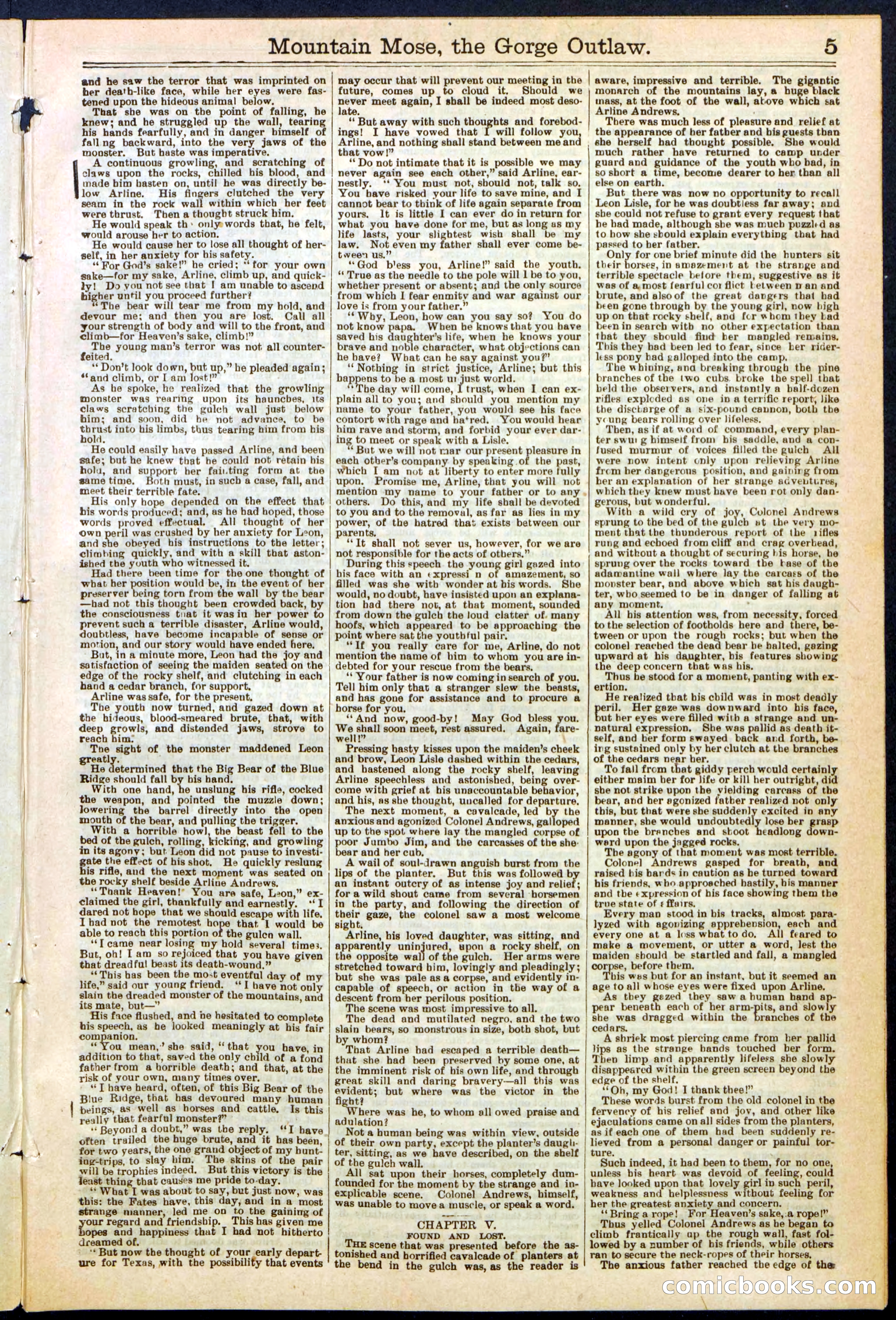 Beadle's Dime Library, No. 273 — page 5 of 24