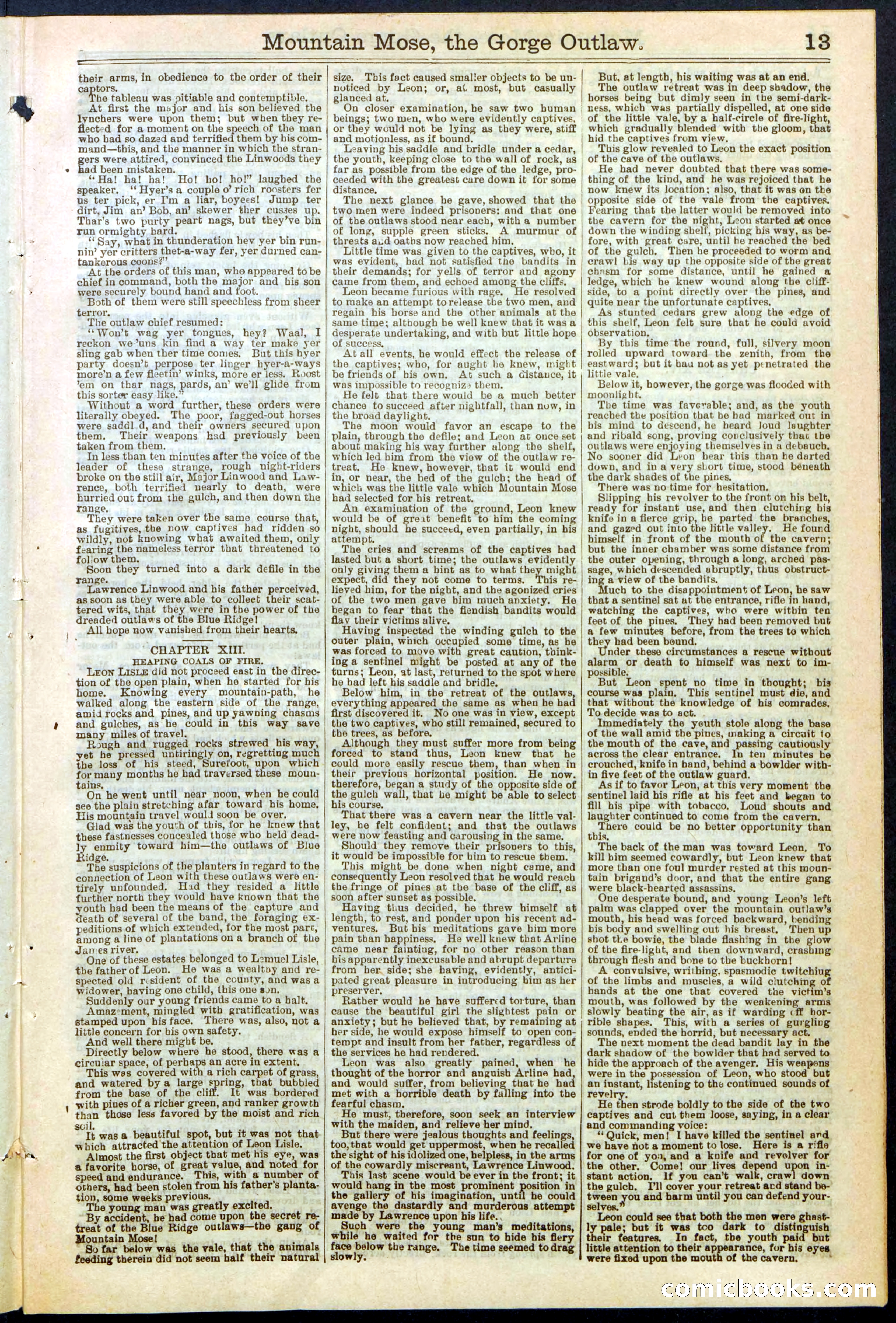 Beadle's Dime Library, No. 273 — page 13 of 24