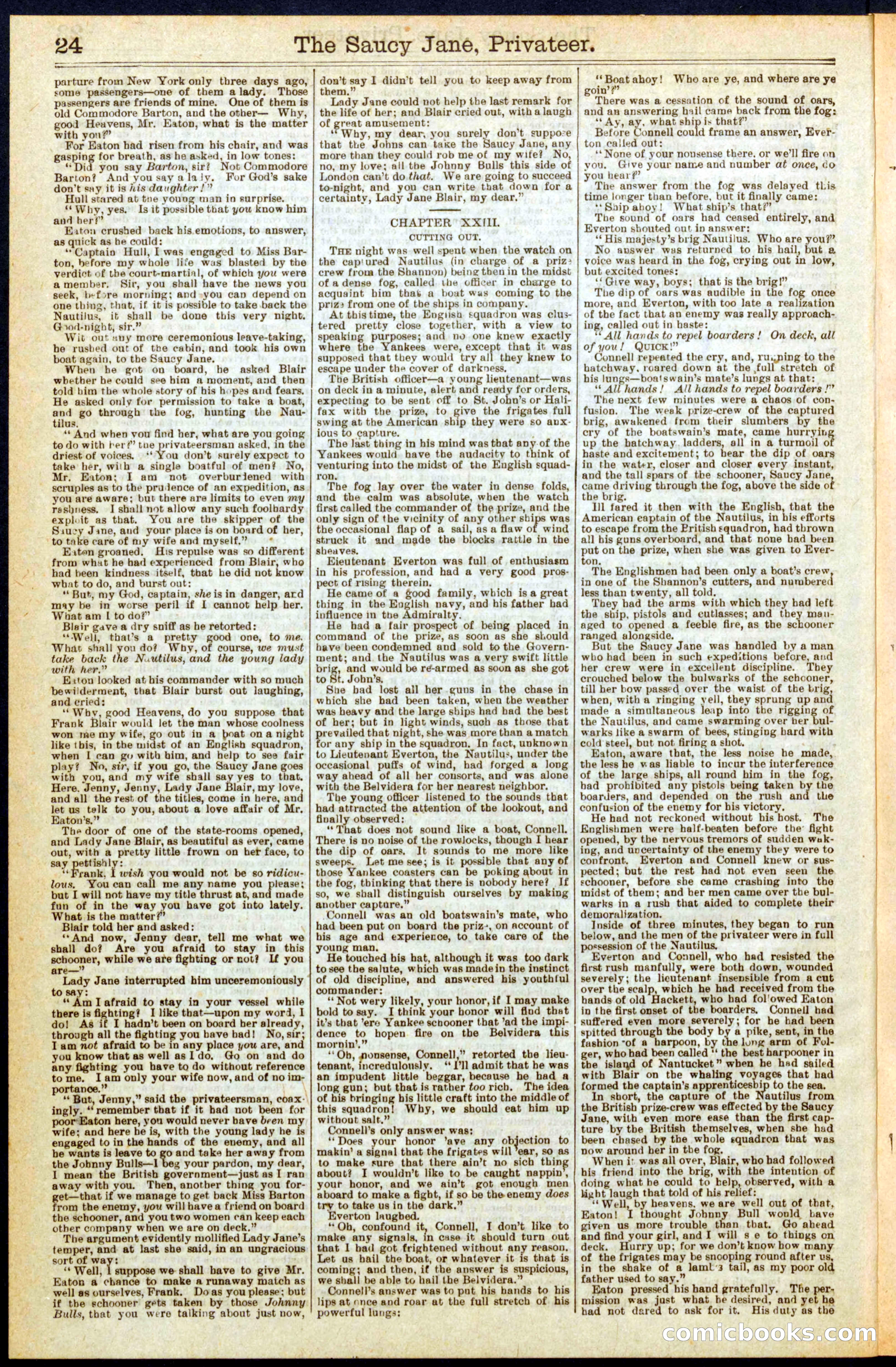 Beadle's New York Dime Library No. 277 — page 24 of 32