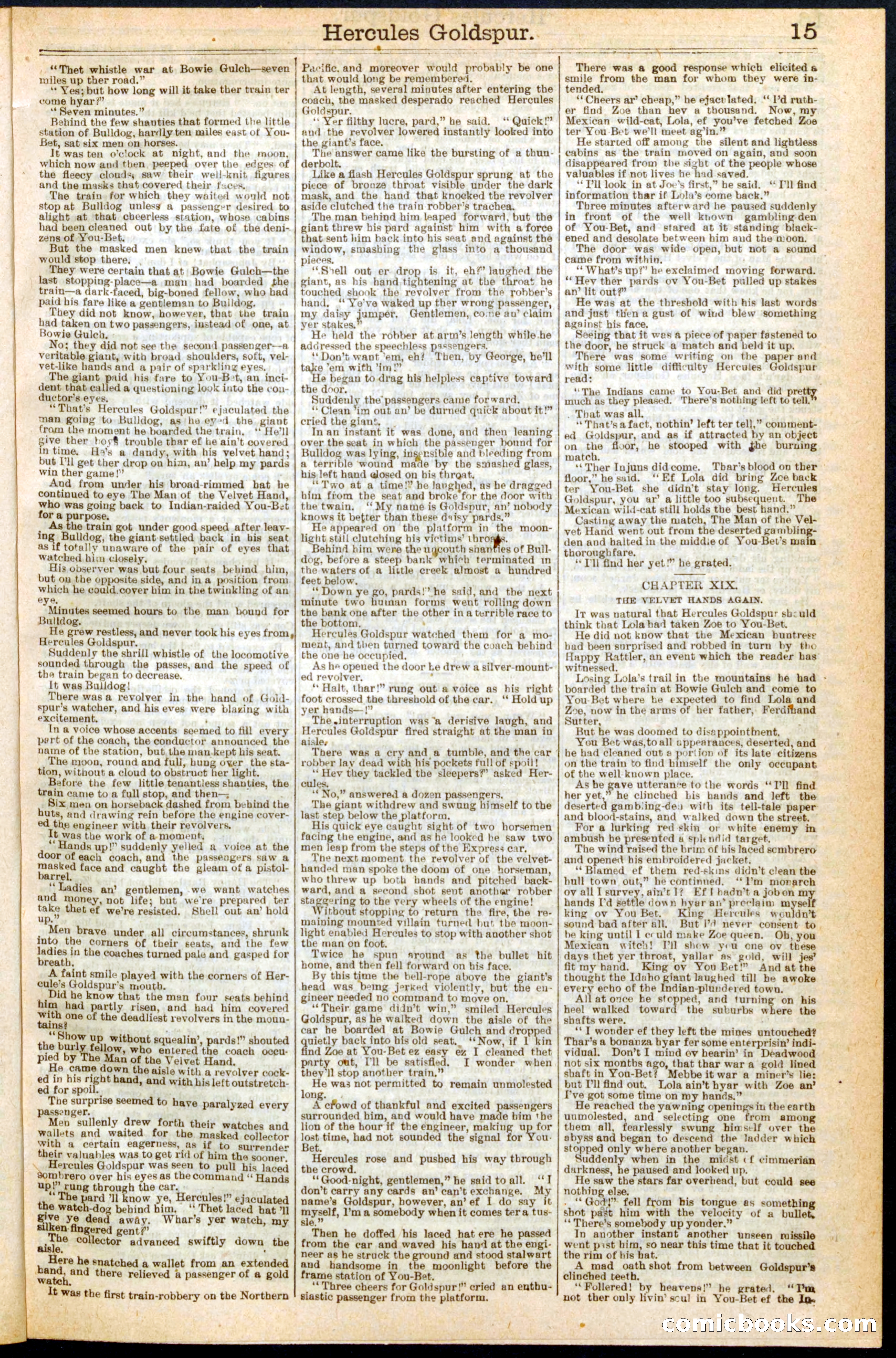 Beadle's Dime Library No. 278 — page 15 of 32