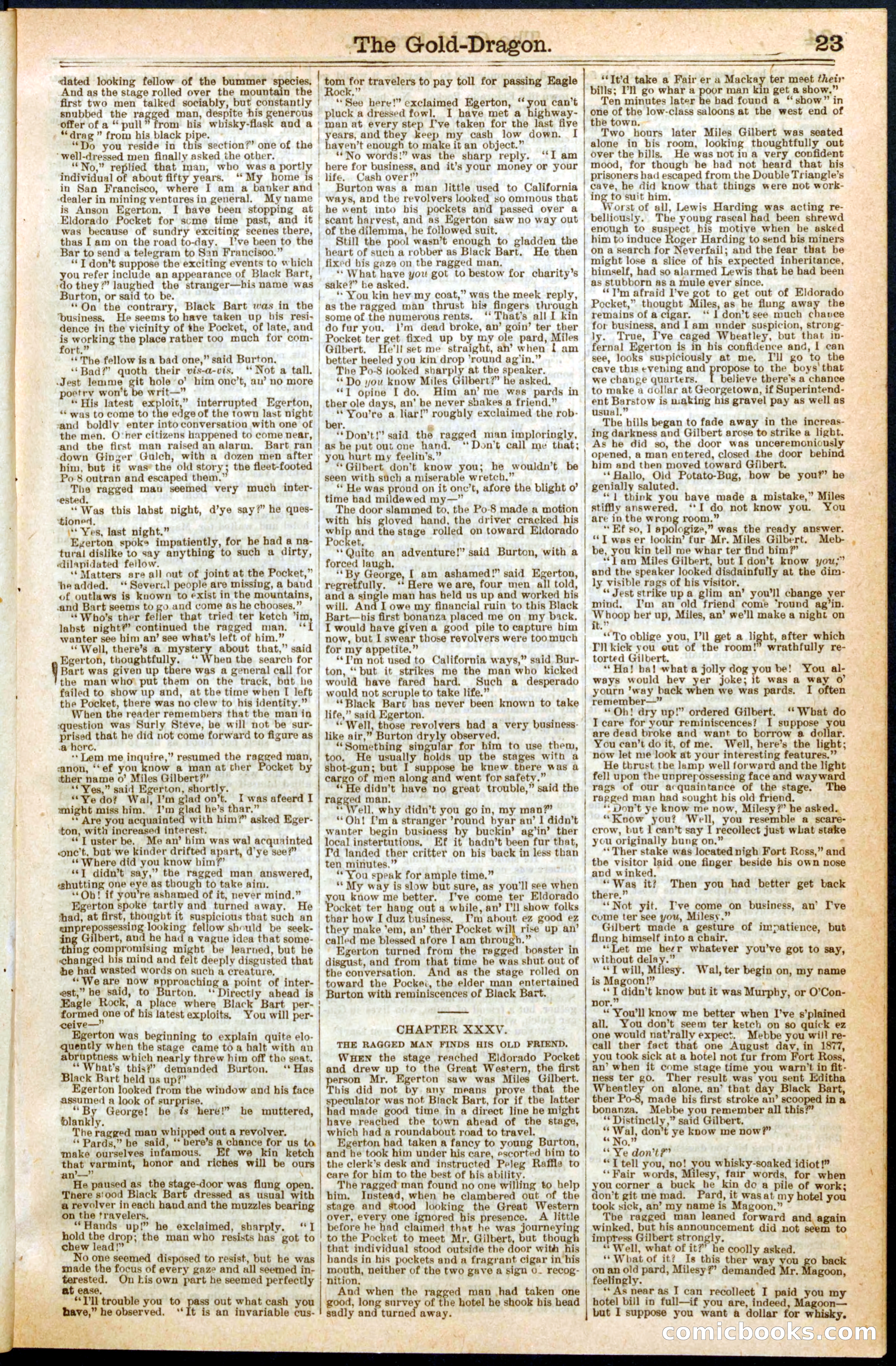 Beadle's New York Dime Library, No. 279 — page 23 of 32
