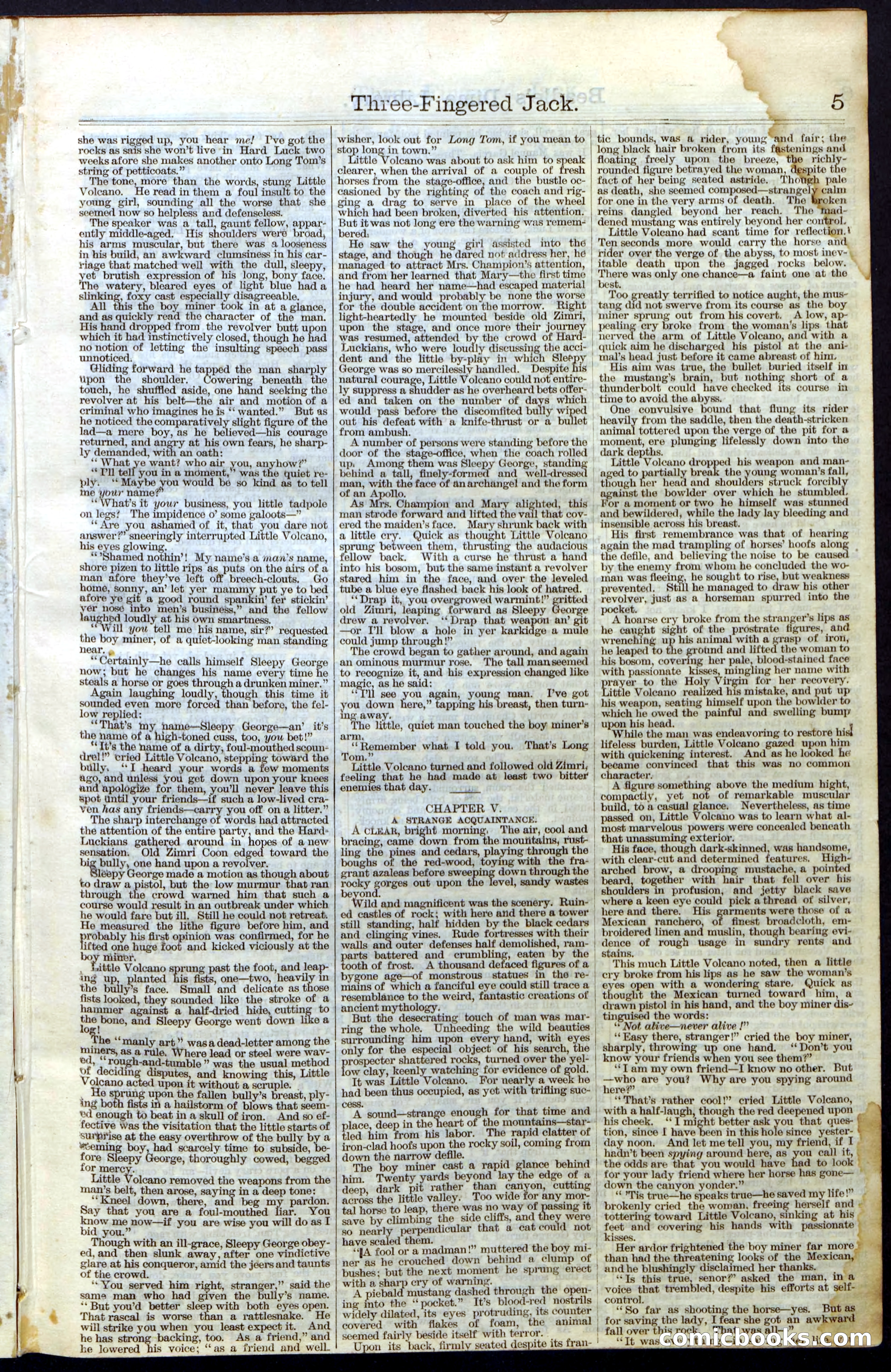 Beadle's New York Dime Library No. 28 — page 5 of 32