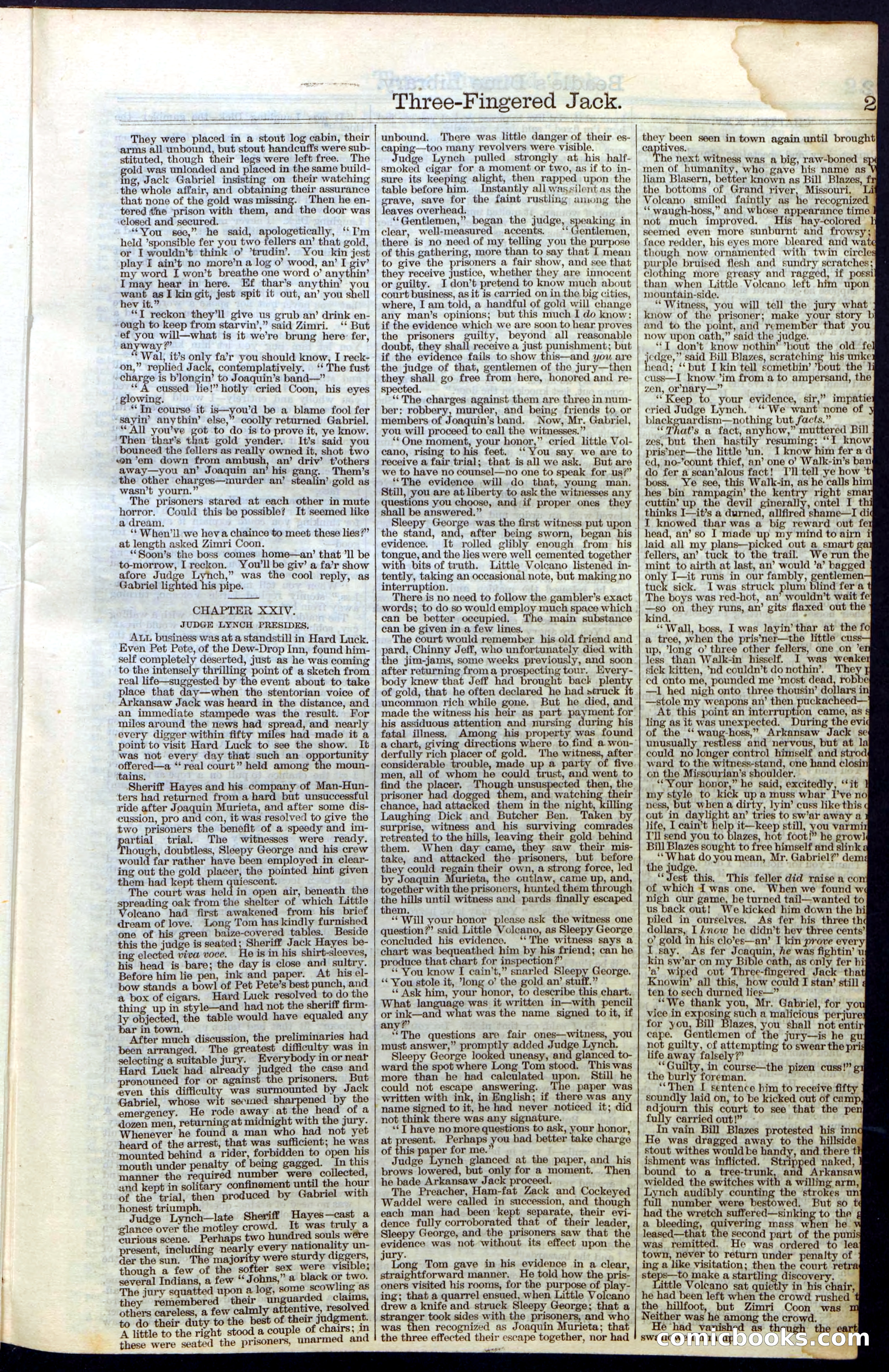 Beadle's New York Dime Library No. 28 — page 21 of 32