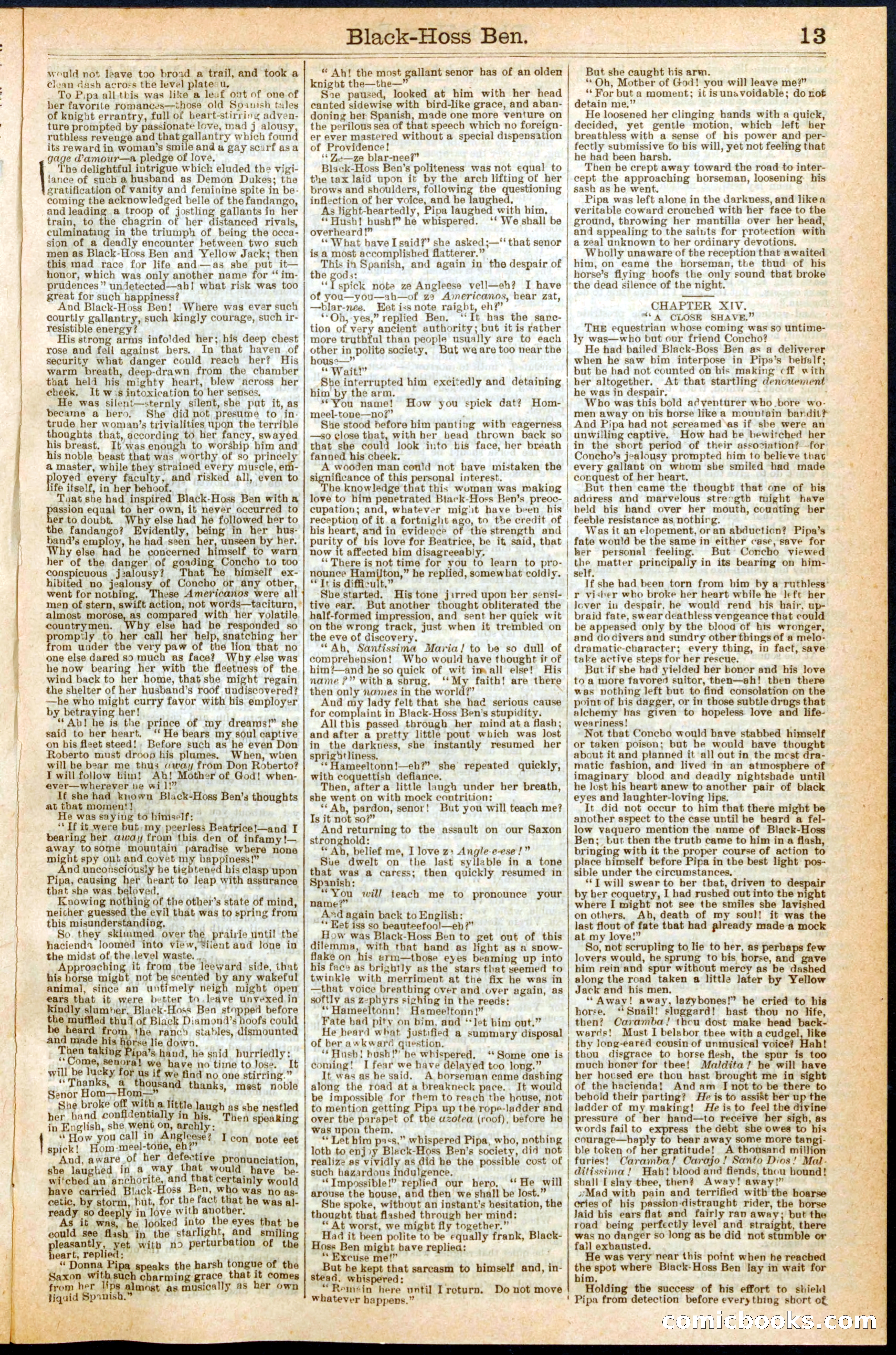 Beadle's Dime Library No. 280 — page 13 of 32