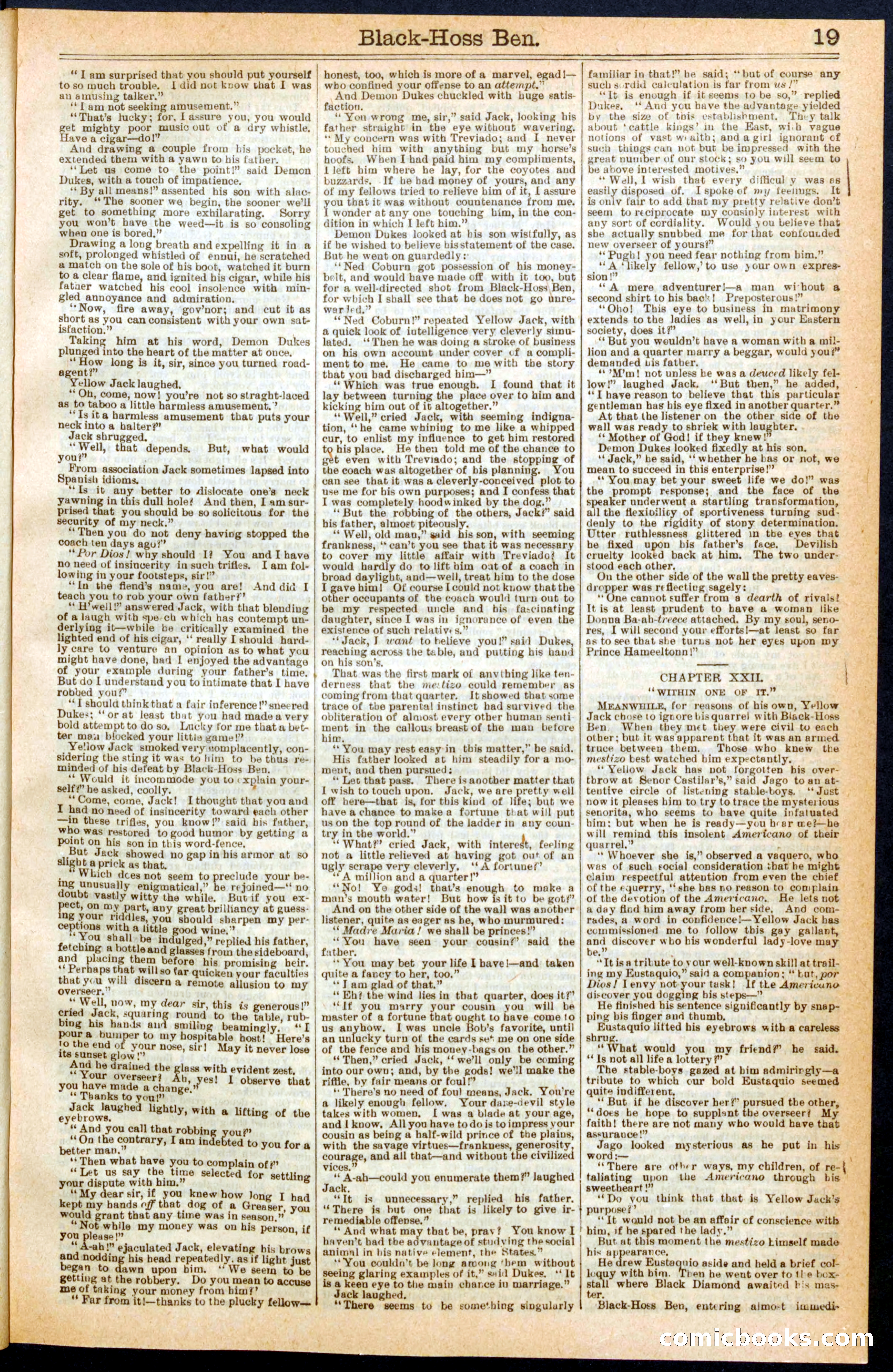 Beadle's Dime Library No. 280 — page 19 of 32