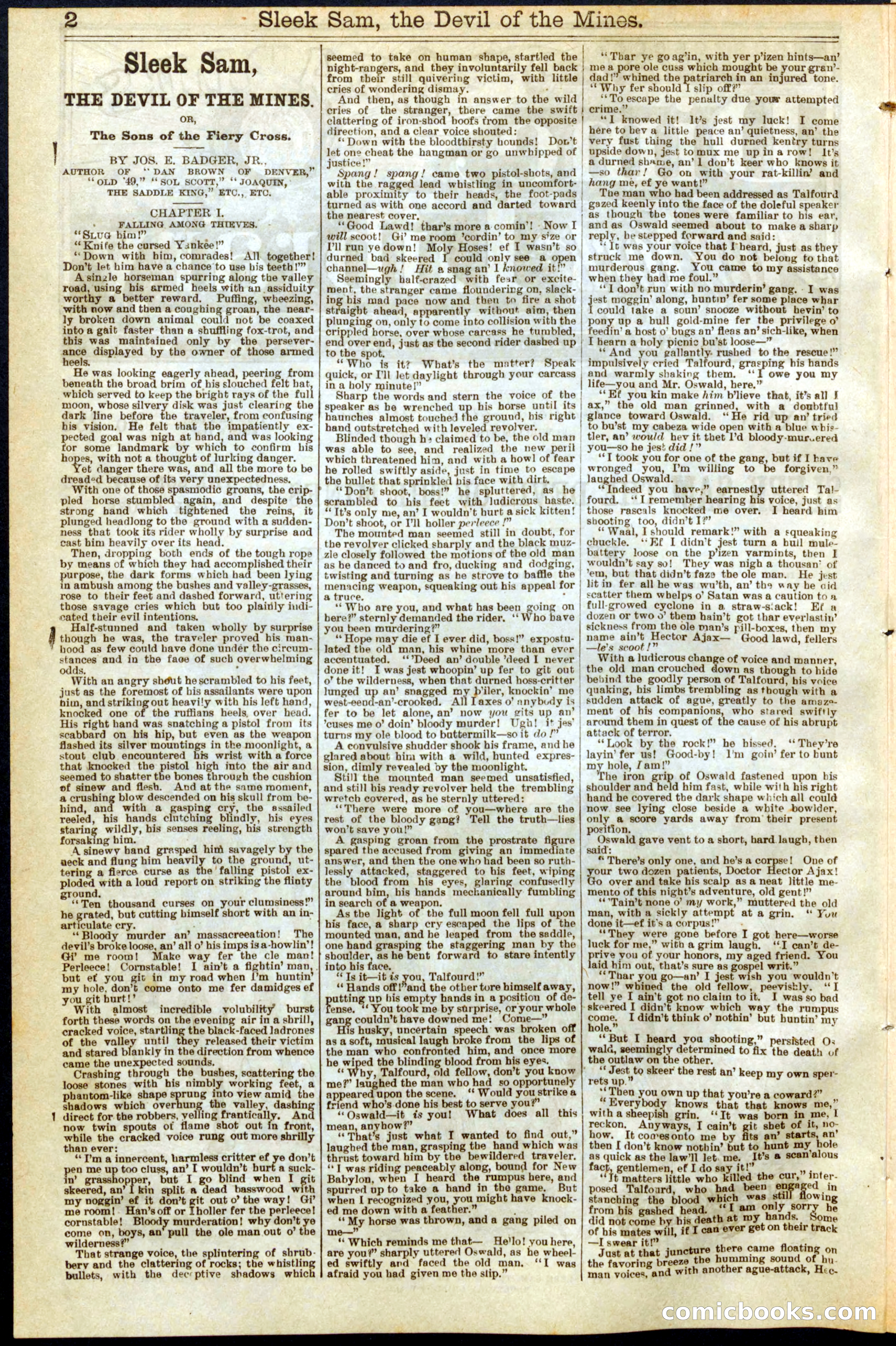 Beadle's New York Dime Library, No. 283 — page 2 of 32
