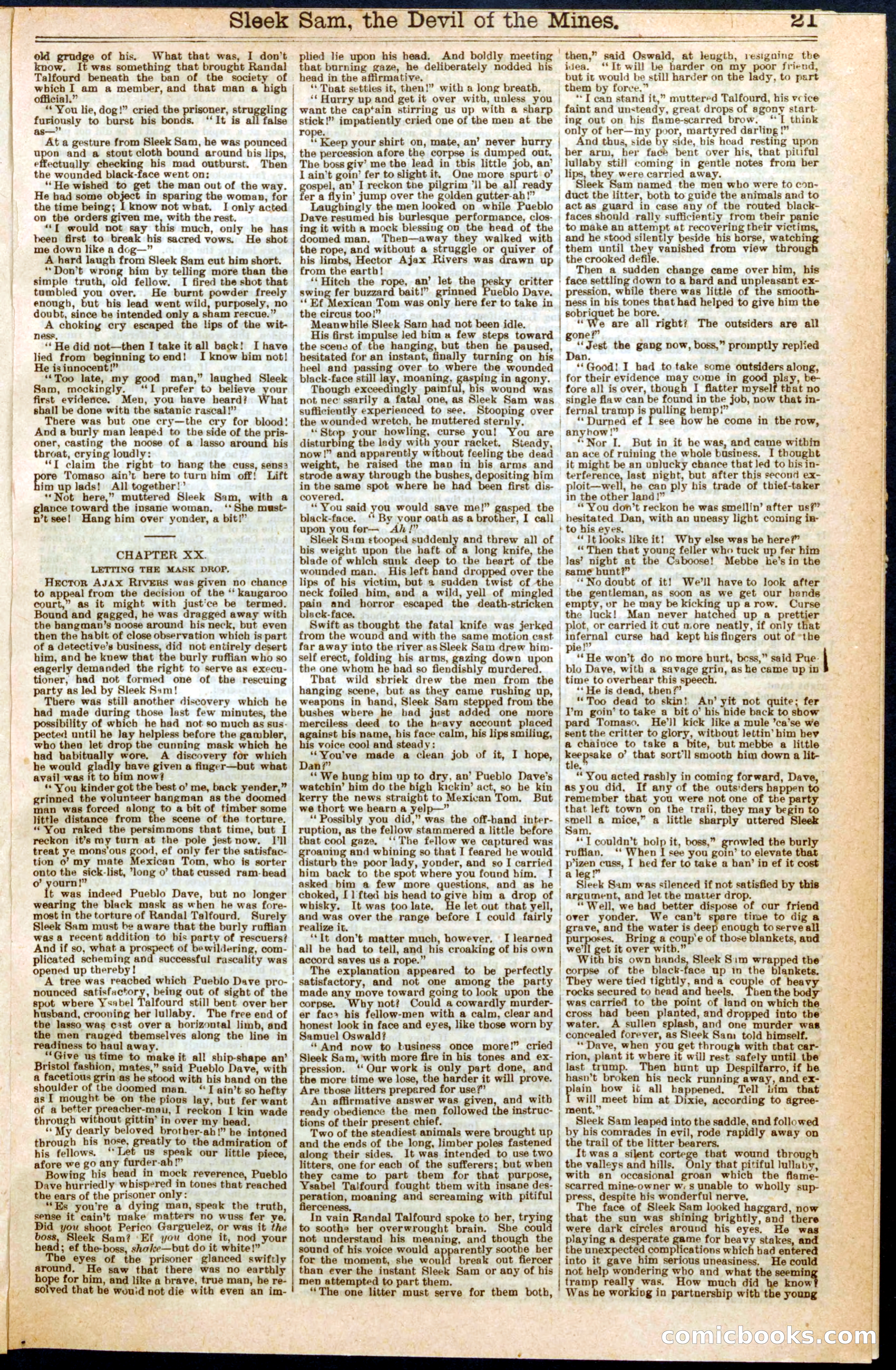 Beadle's New York Dime Library, No. 283 — page 21 of 32