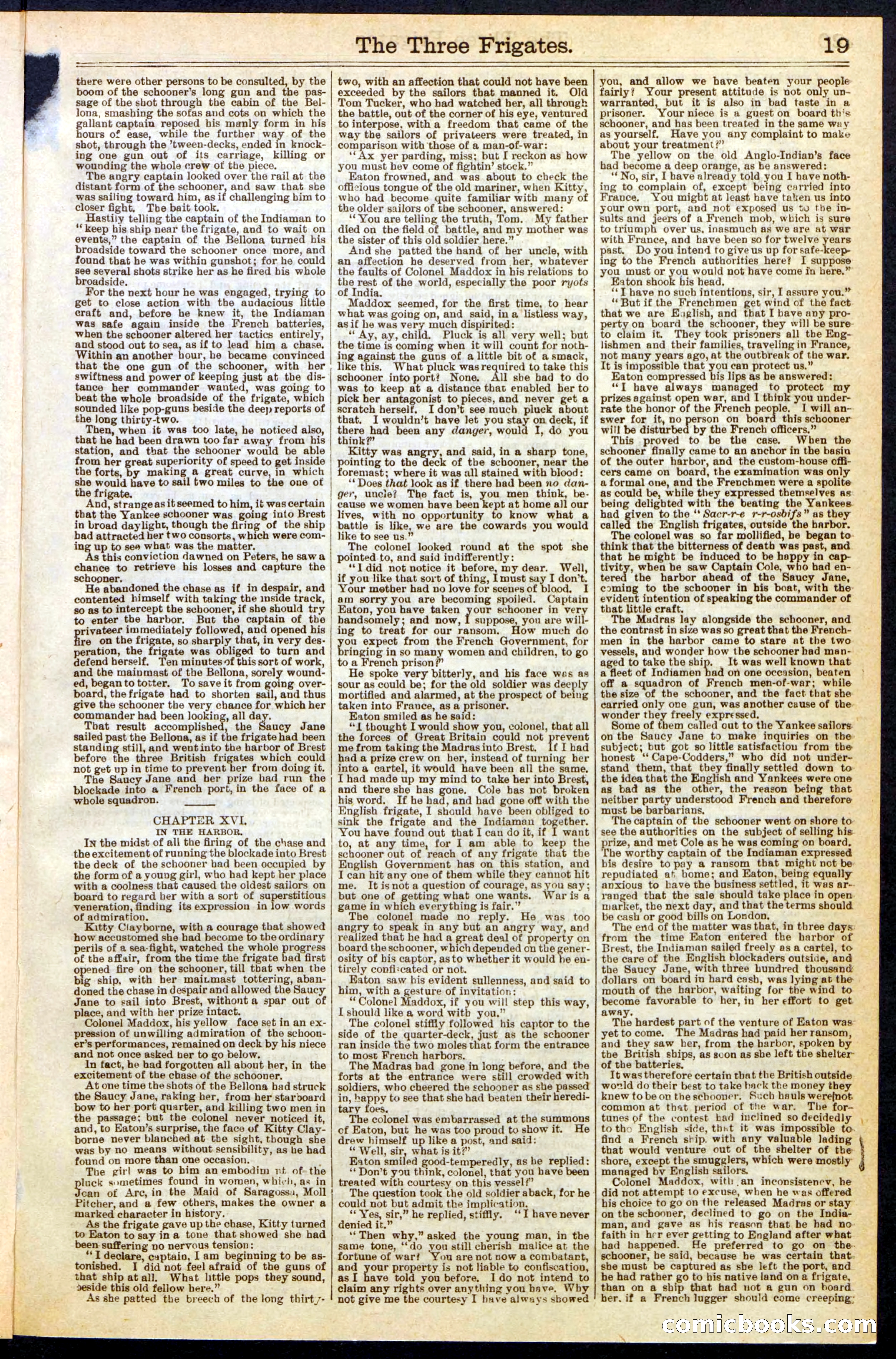 Beadle's New York Dime Library, No. 284 — page 19 of 32