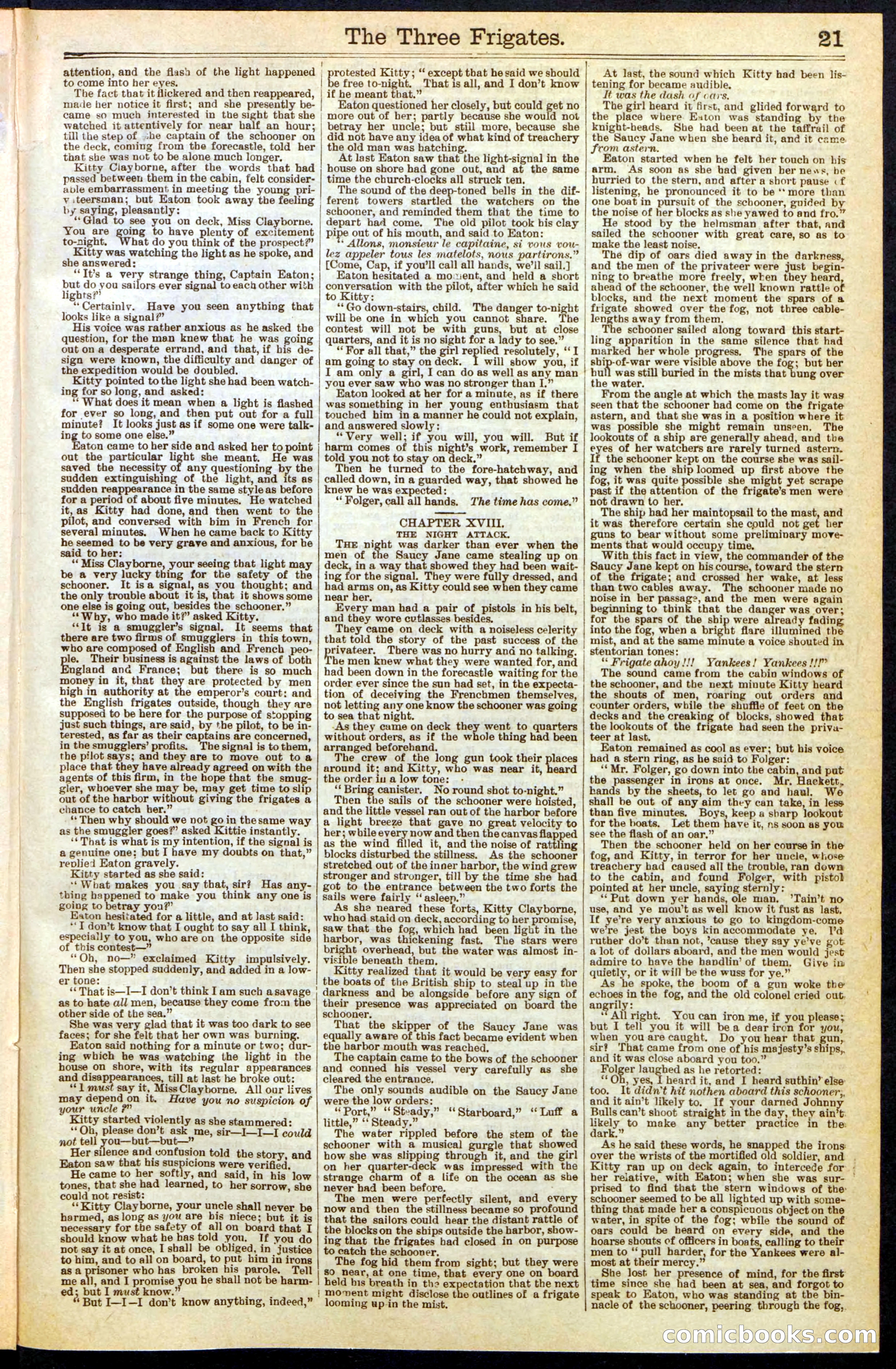 Beadle's New York Dime Library, No. 284 — page 21 of 32