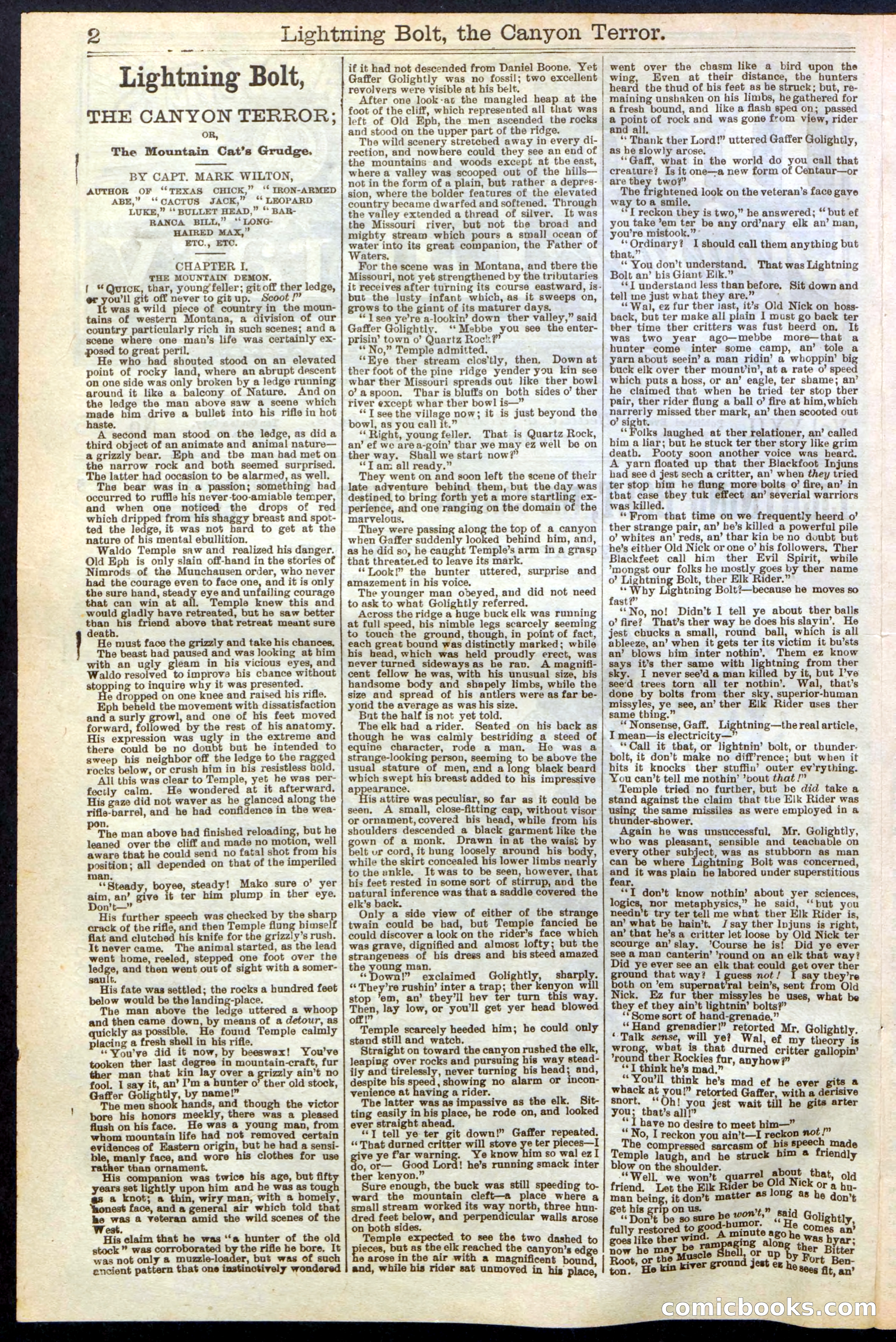 Beadle's Dime Library No. 285 — page 2 of 32