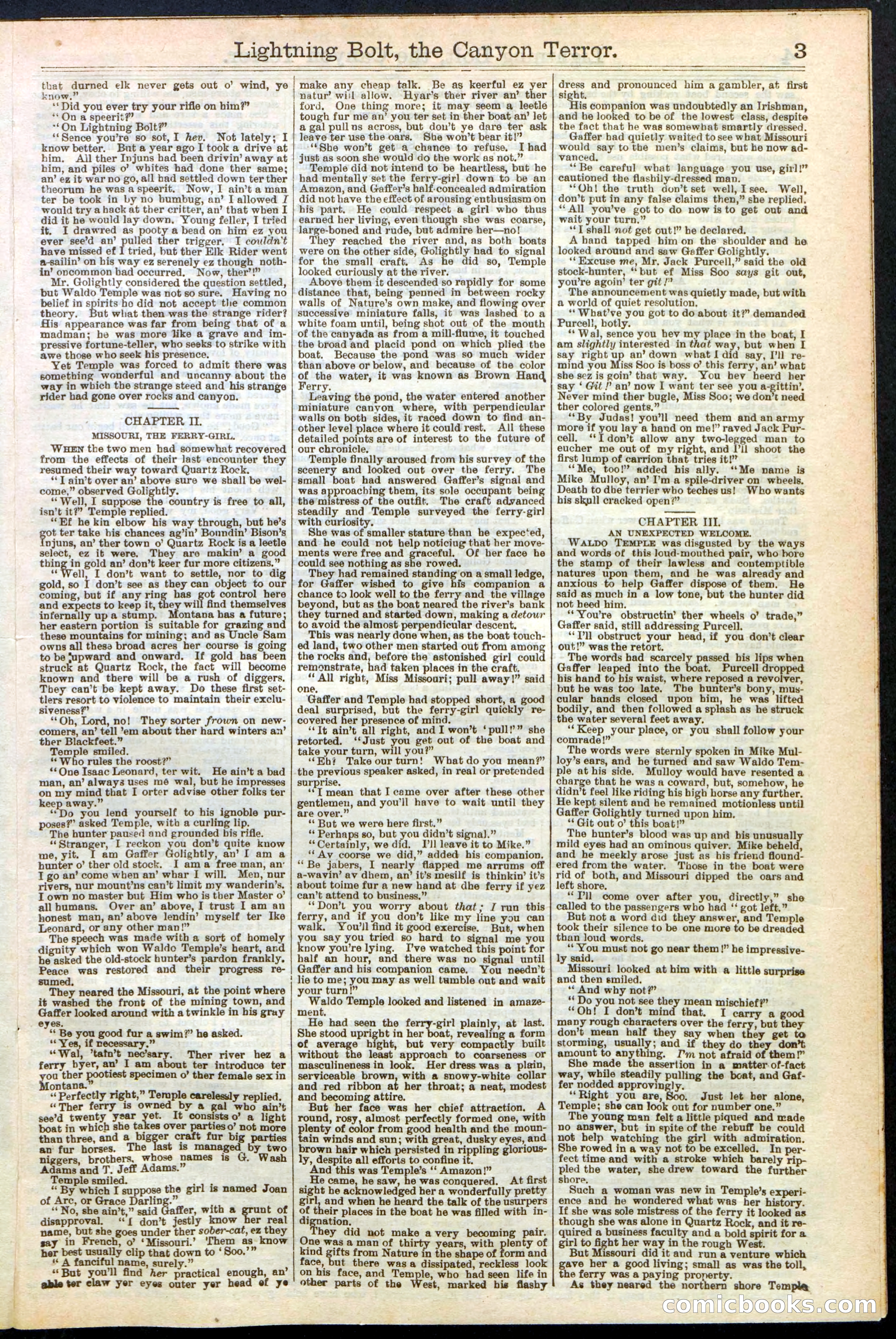 Beadle's Dime Library No. 285 — page 3 of 32