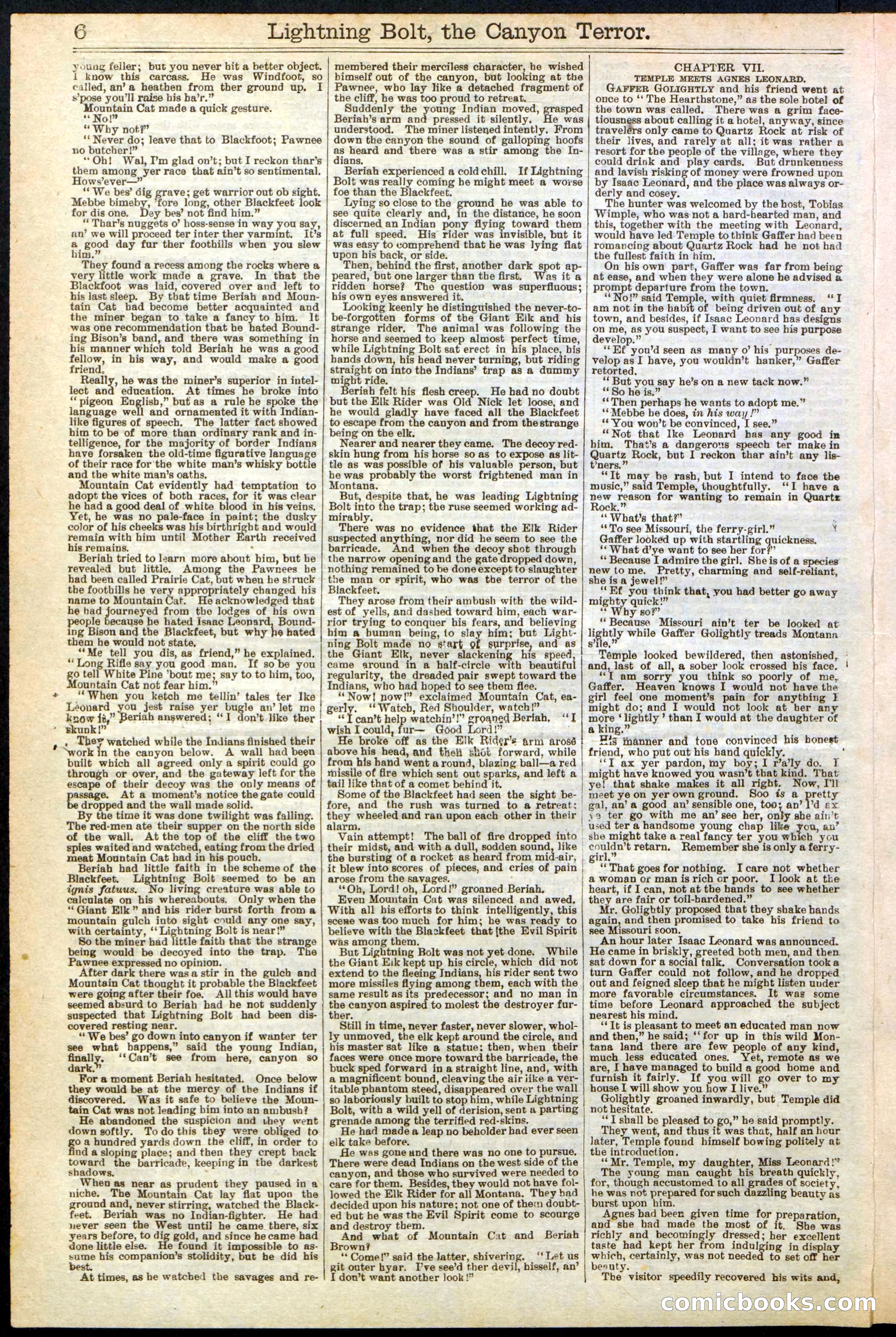 Beadle's Dime Library No. 285 — page 6 of 32